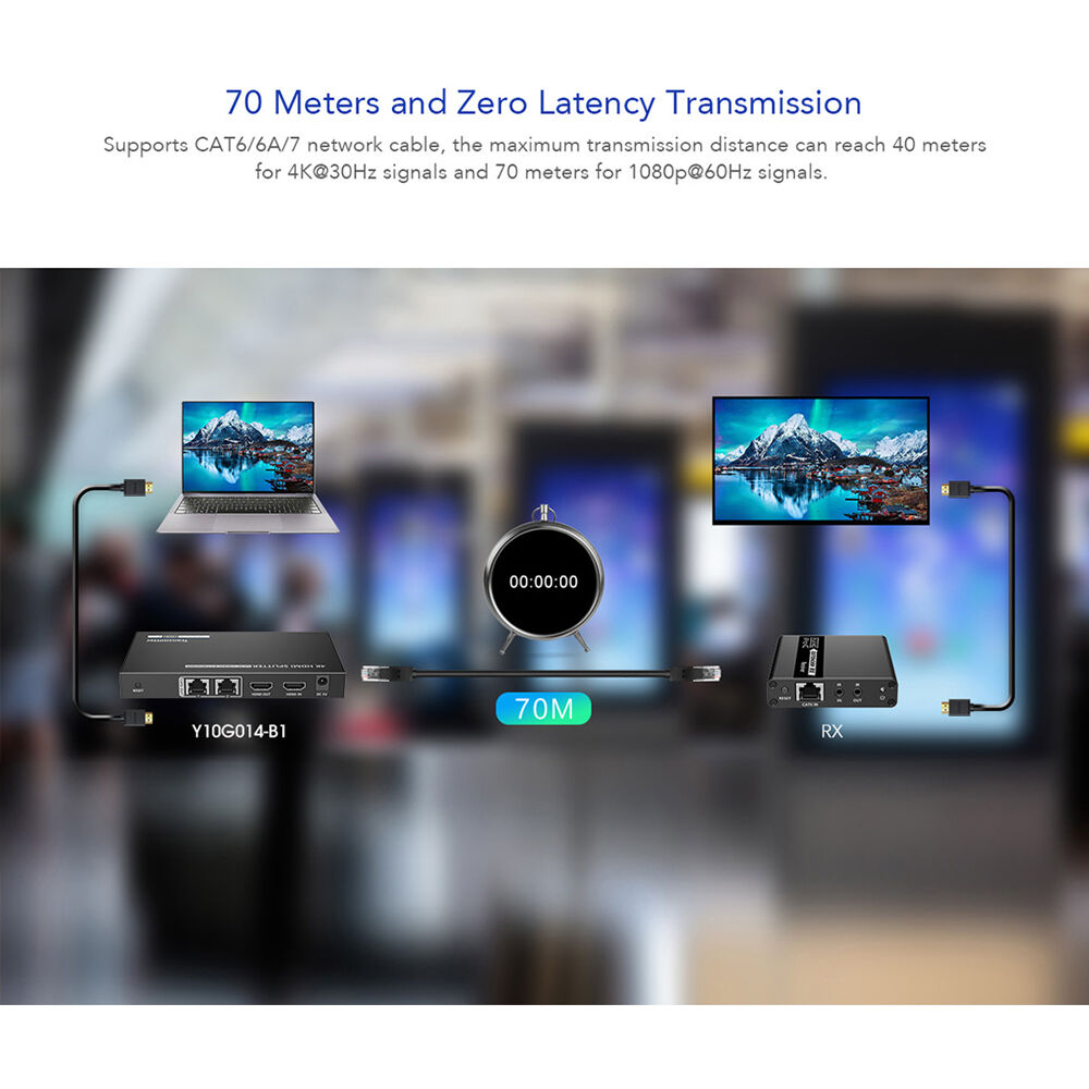 C2G TRUEREACH Y10G014-B1 1x2 HDMI splitter with Power over Cable, 4K 30Hz HDR — view 8