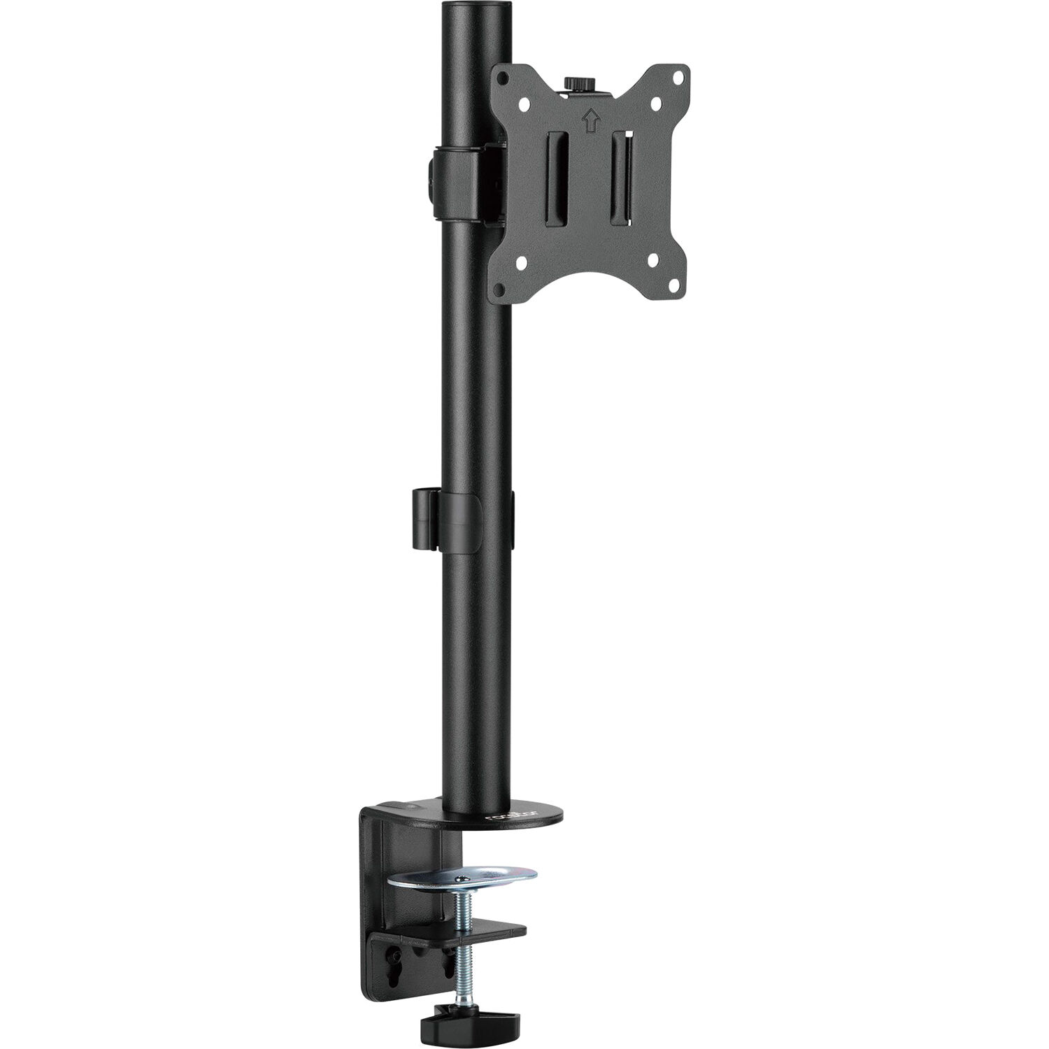 ERGOREACH EP3 single monitor pole mount with C-clamp and grommet installation for displays up to 34 inches — view 2
