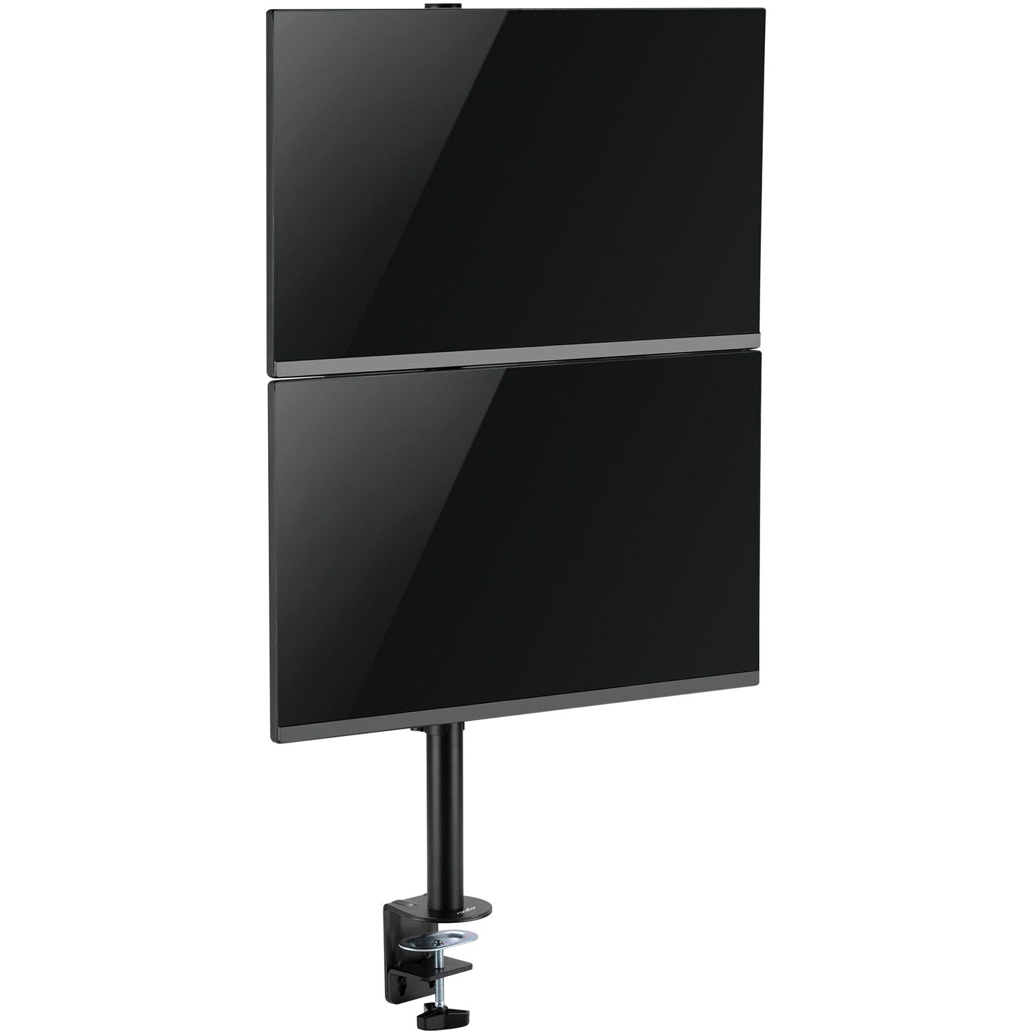 Rocstor ERGOREACH EP6 dual screen monitor mount with C-clamp and grommet support — view 7