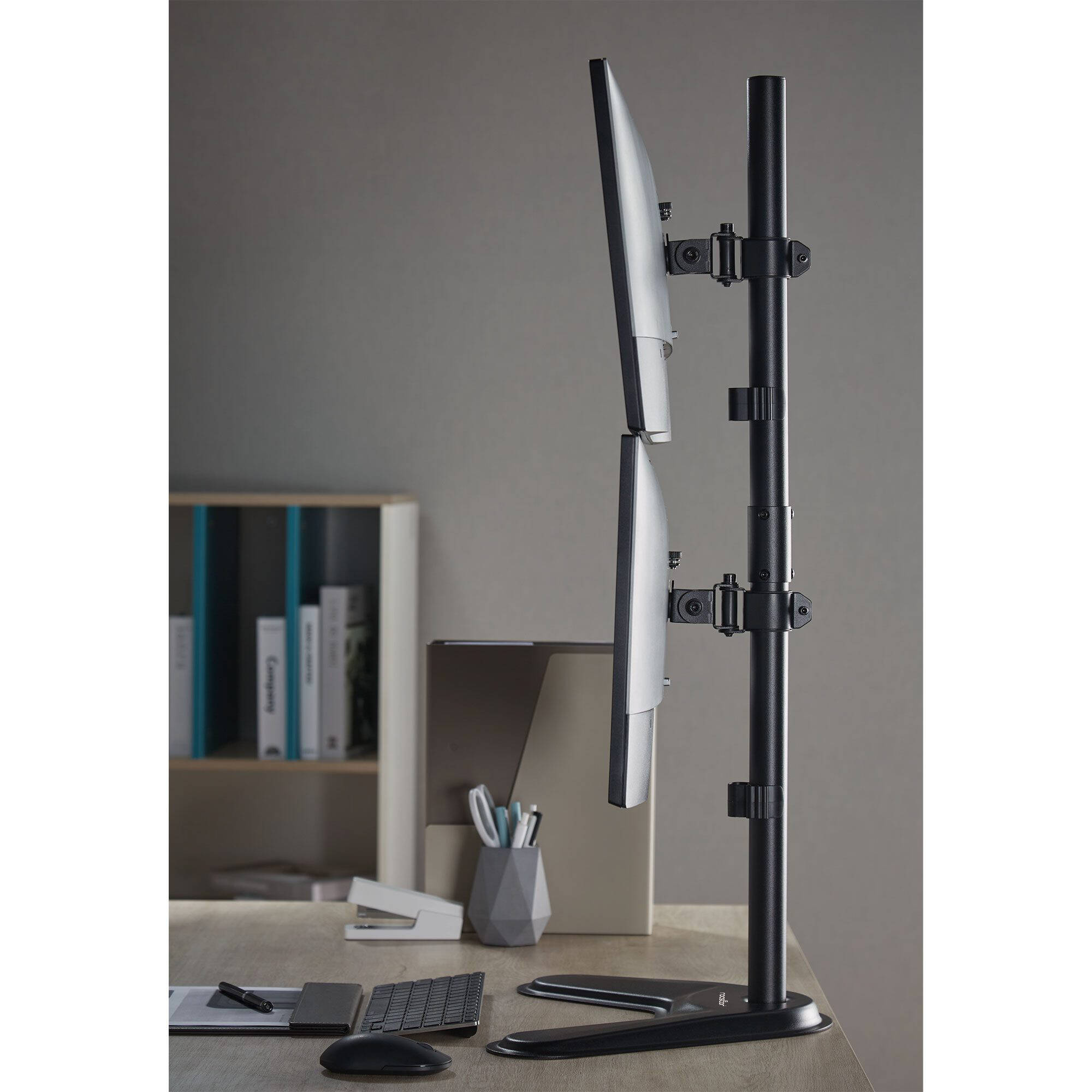 ERGOREACH EP7 dual monitor stand pole mount for up to two 32 inch displays — view 8