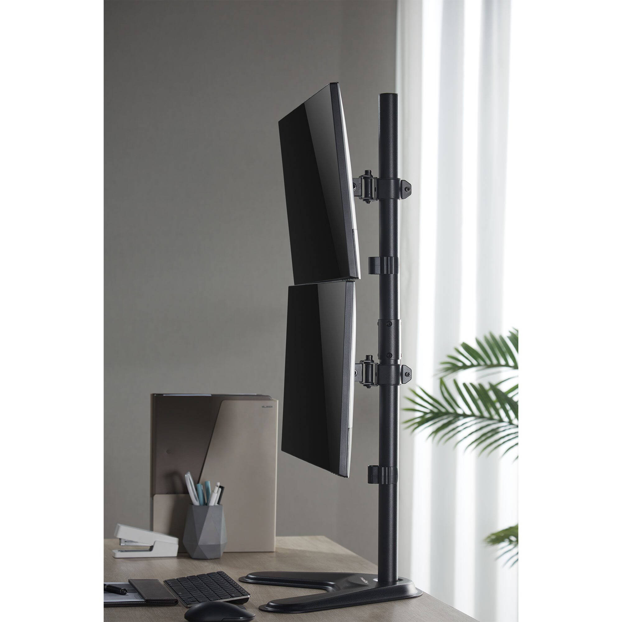 ERGOREACH EP7 dual monitor stand pole mount for up to two 32 inch displays — view 9