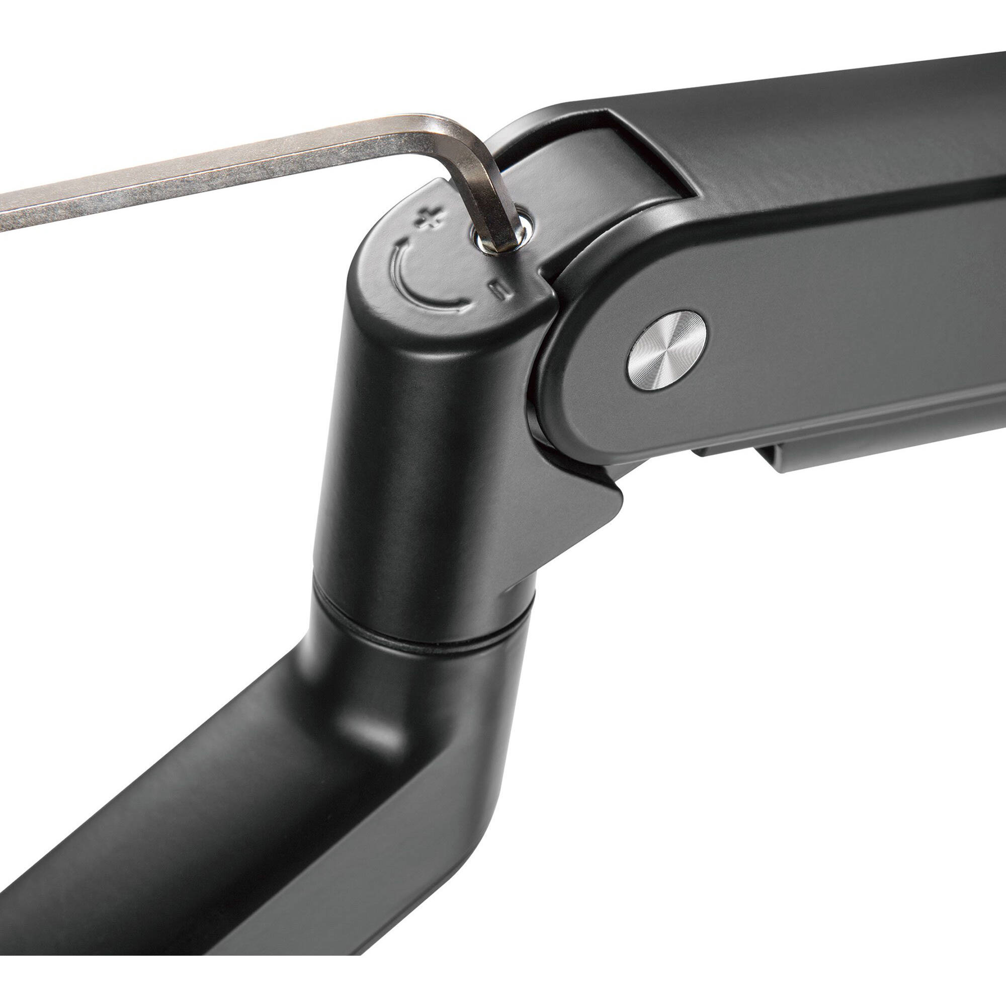 Premium single ergonomic monitor arm with C-clamp and grommet mounting — view 9