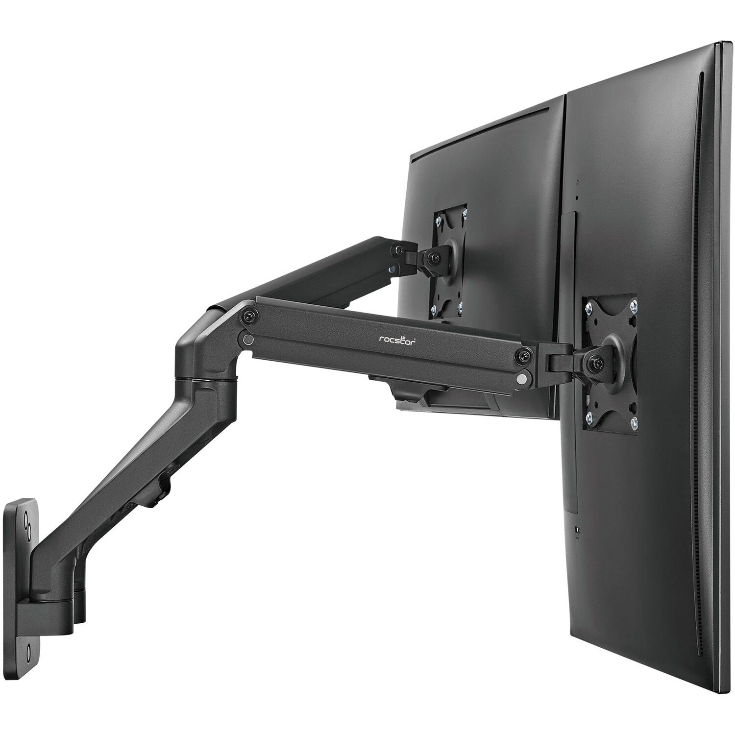 ERGOREACH EW1 premium dual ergonomic monitor arm for two 27-inch displays — view 6