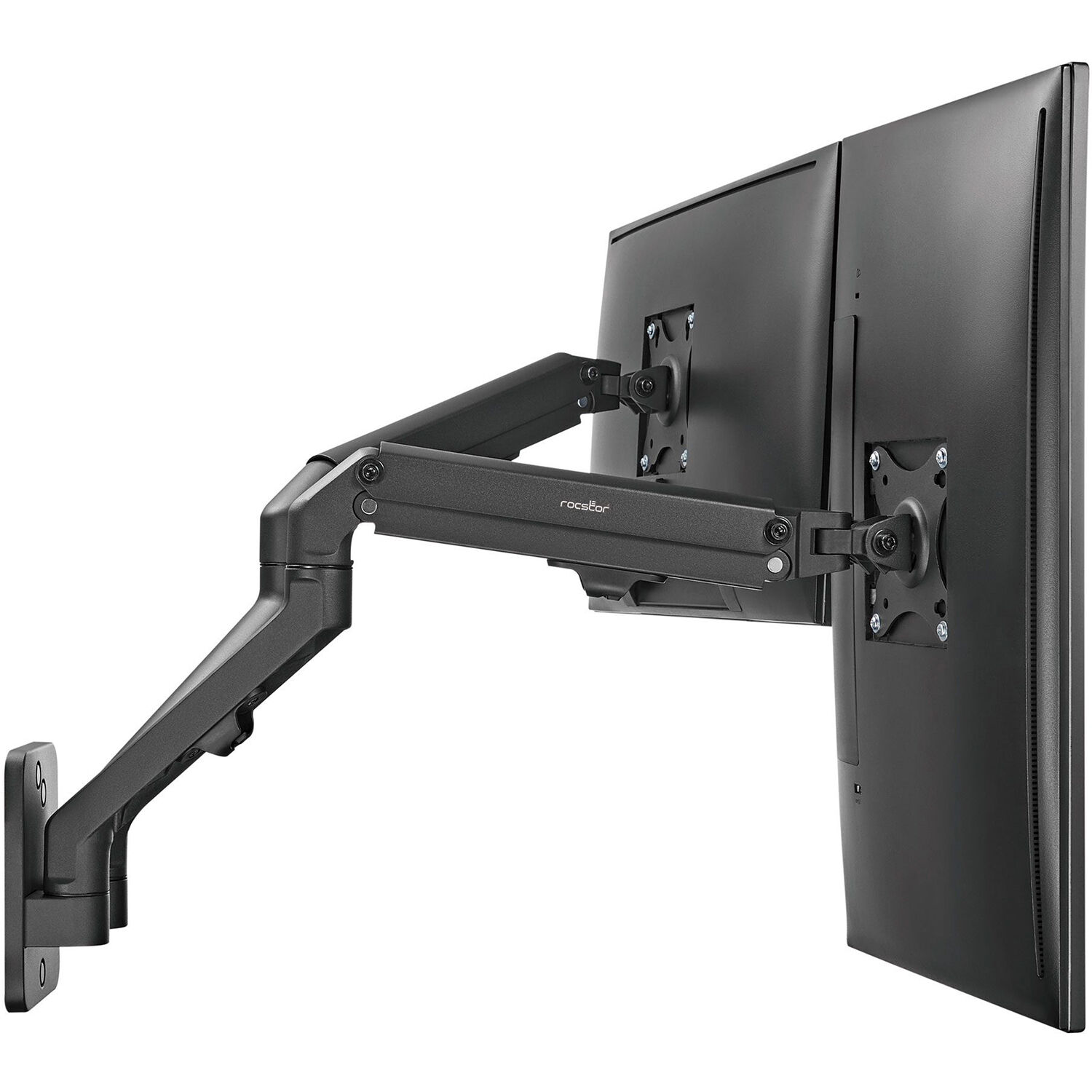 ERGOREACH EW1 premium dual ergonomic monitor arm for two 27-inch displays — view 8