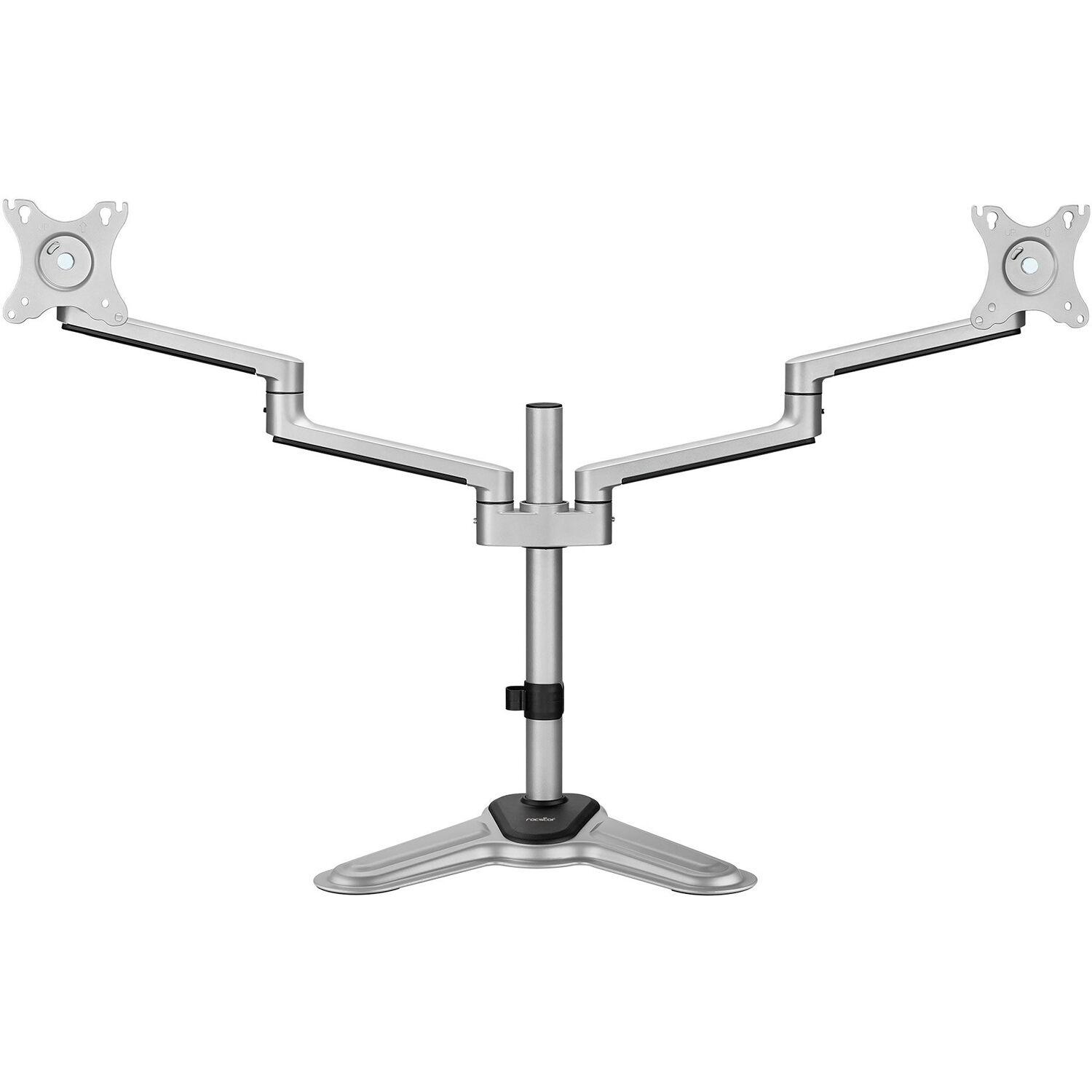 Rocstor ERGOREACH EP11 premium aluminum dual-screen monitor stand for two 32-inch displays — view 3