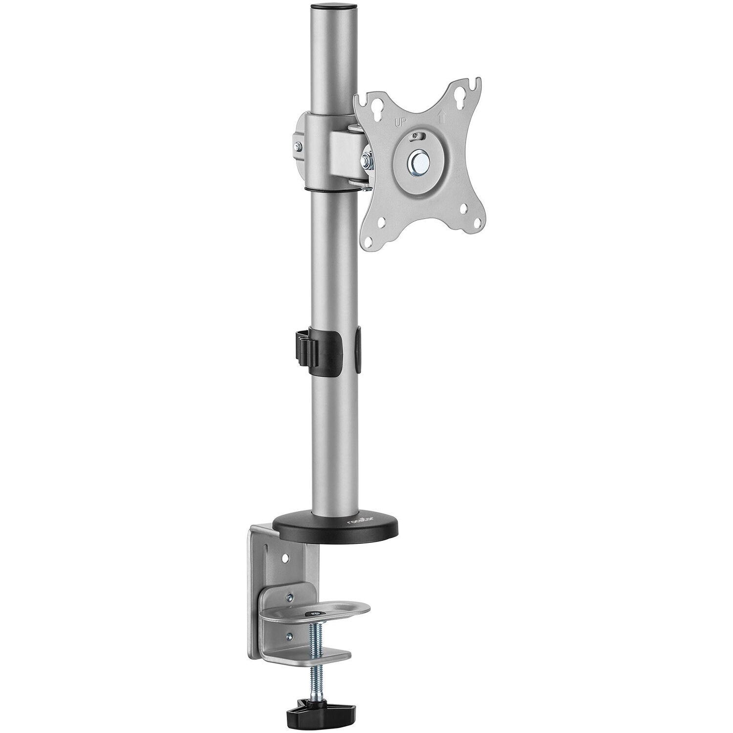 ERGOREACH EP12 single aluminum monitor mount with C-clamp and grommet support — view 2