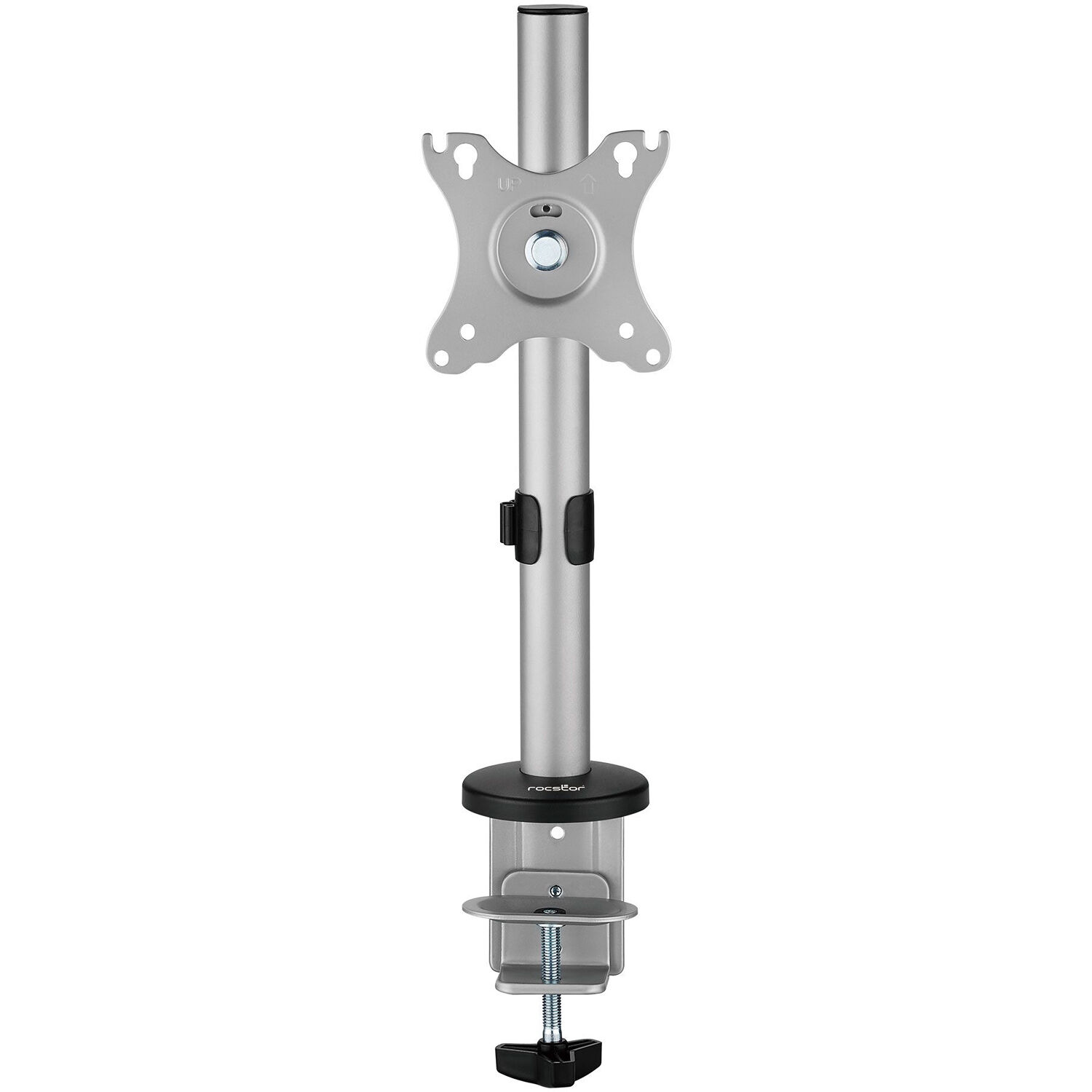 ERGOREACH EP12 single aluminum monitor mount with C-clamp and grommet support — view 3