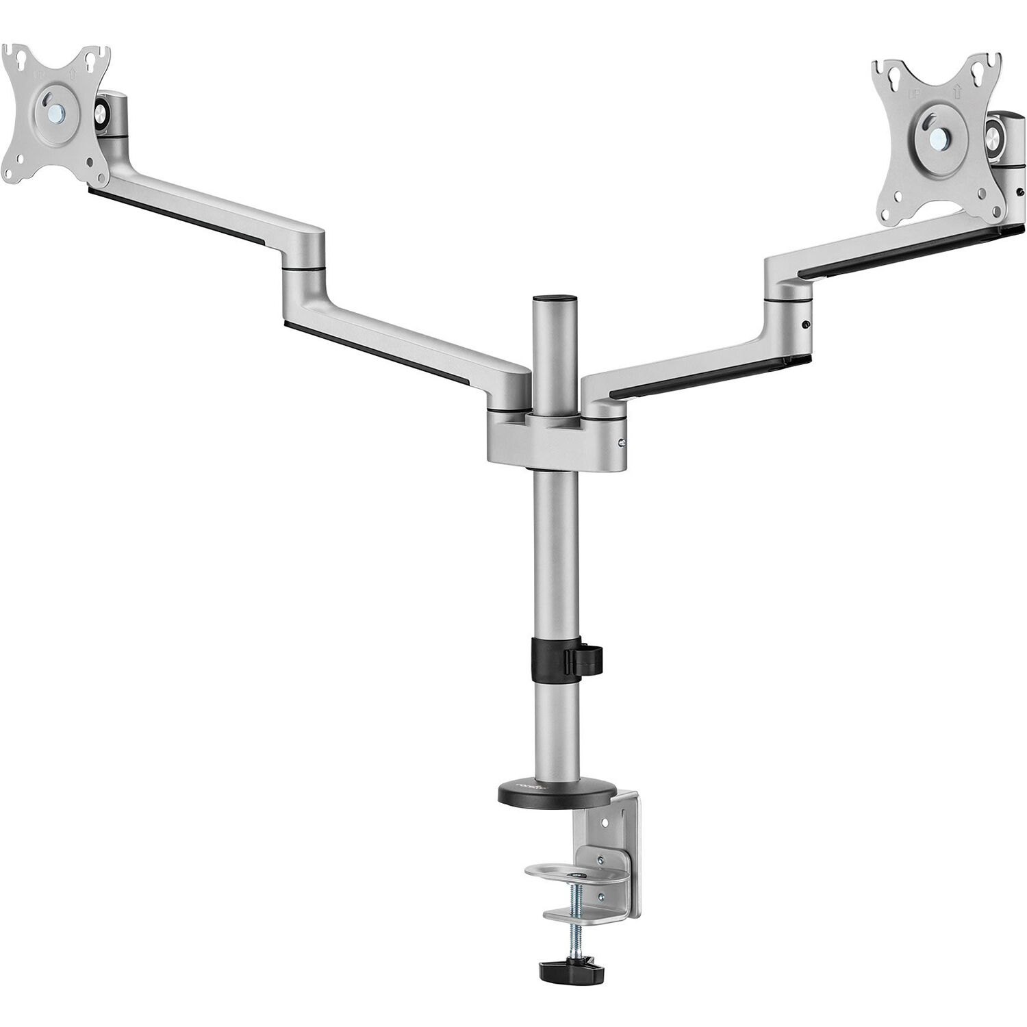 ERGOREACH EP14 premium aluminum articulating dual-screen monitor mount for two displays — view 4