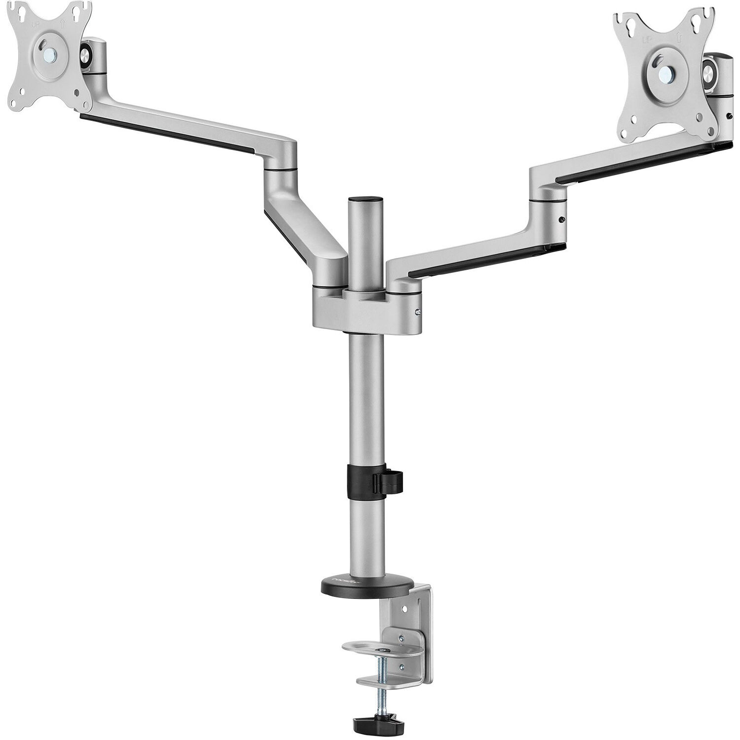 ERGOREACH EP14 premium aluminum articulating dual-screen monitor mount for two displays — view 5