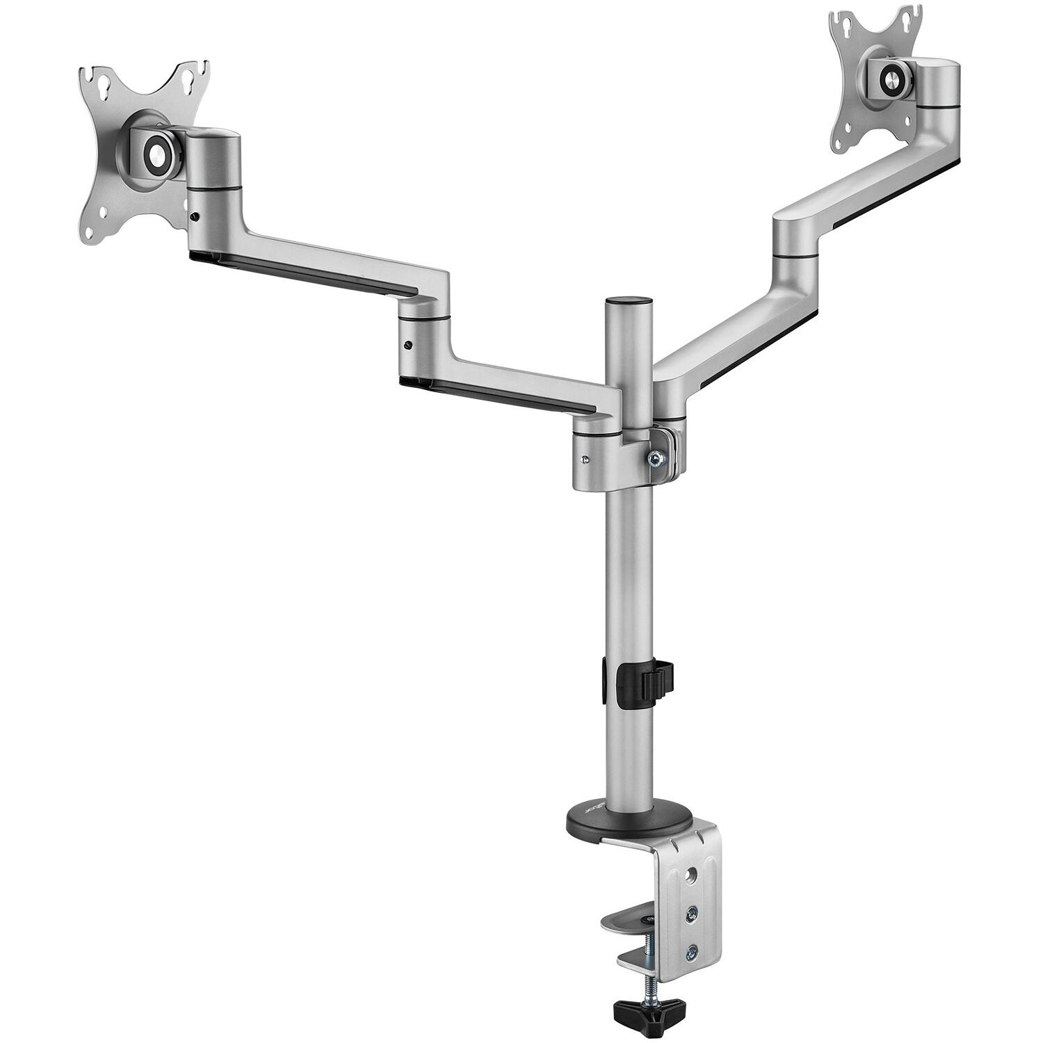 ERGOREACH EP14 premium aluminum articulating dual-screen monitor mount for two displays — view 6