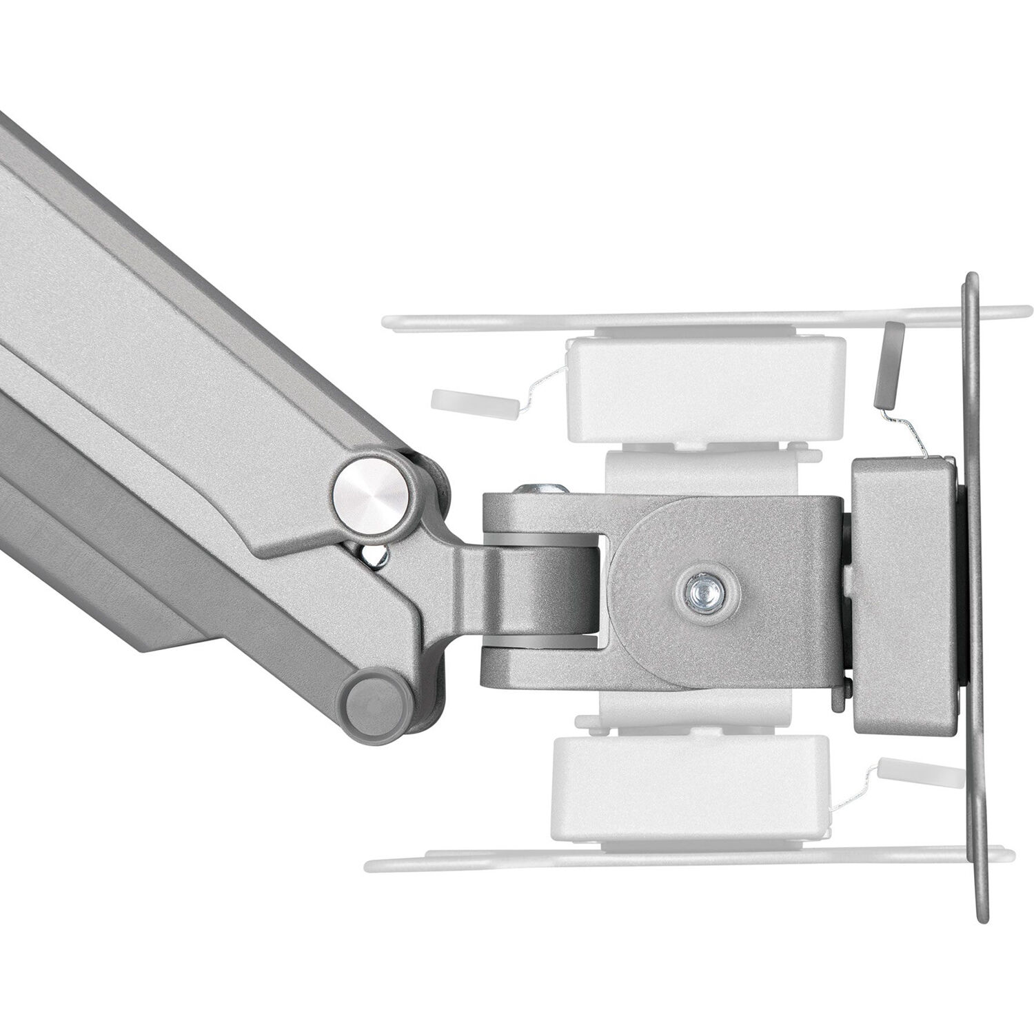 Premium aluminum single ergonomic monitor arm with C-clamp and grommet mounting — view 8