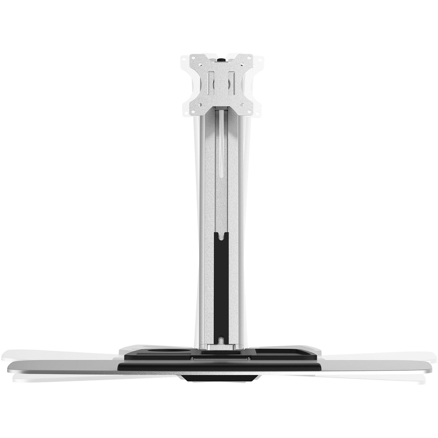ERGOCENTER EW2 premium single monitor wall mount workstation with gas-spring arm — view 4
