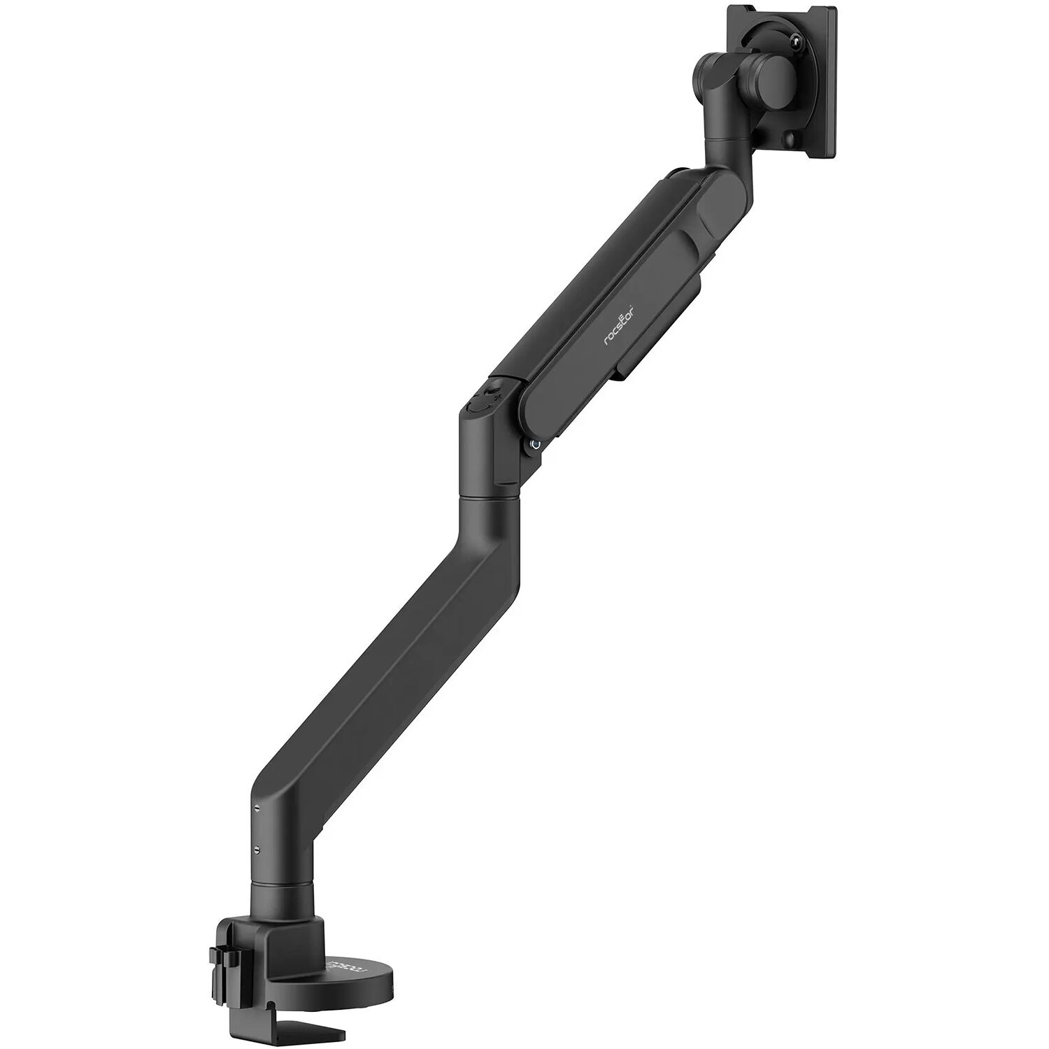 ERGOREACH ED7 heavy-duty single monitor arm with USB-A and USB-C base — view 3