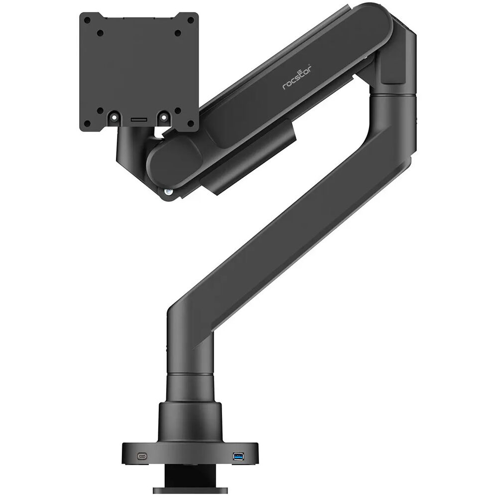 ERGOREACH ED7 heavy-duty single monitor arm with USB-A and USB-C base — view 5