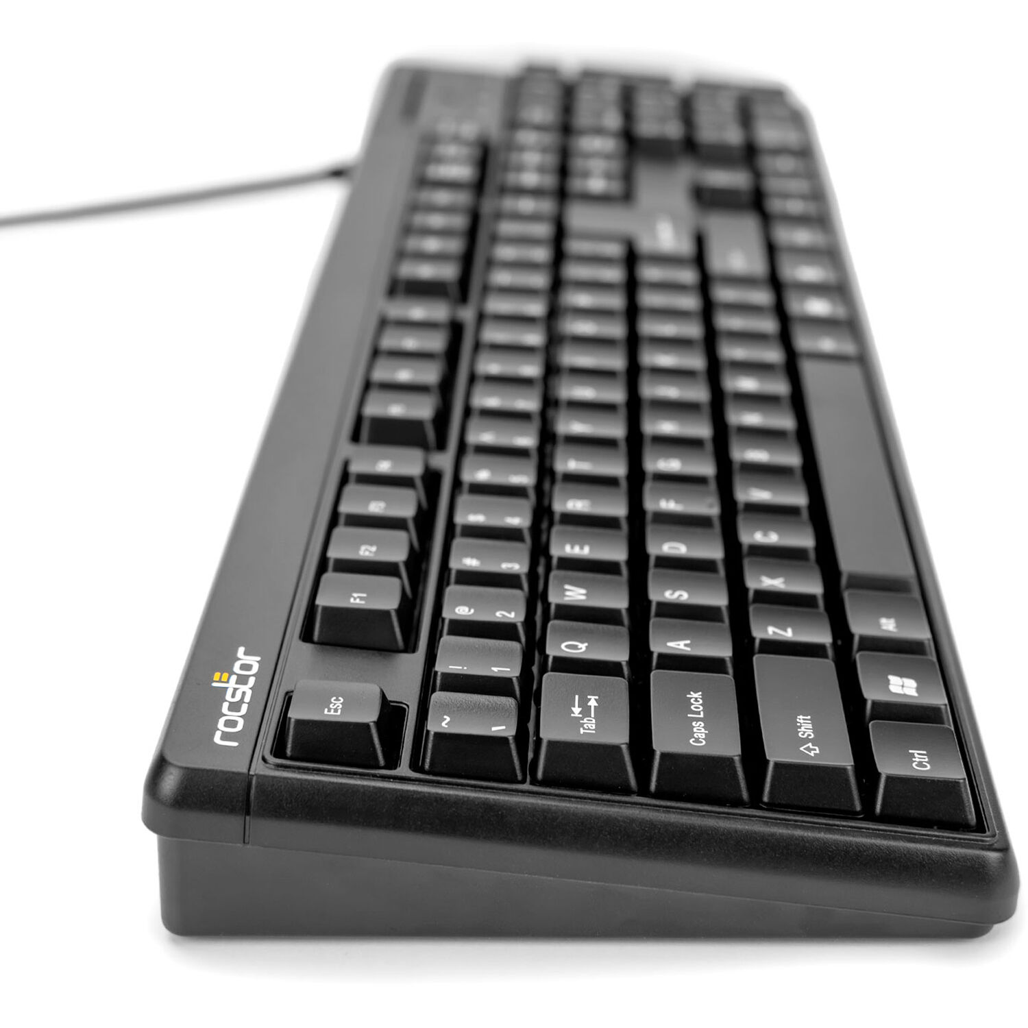 Rocstor KS20T 104-key USB keyboard with built-in smart card reader for CAC and PIV authentication — view 5