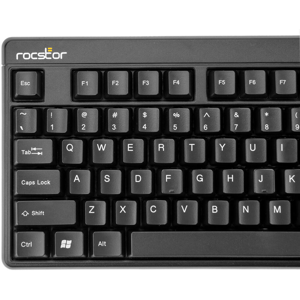 Rocstor KS20T 104-key USB keyboard with built-in smart card reader for CAC and PIV authentication — view 8