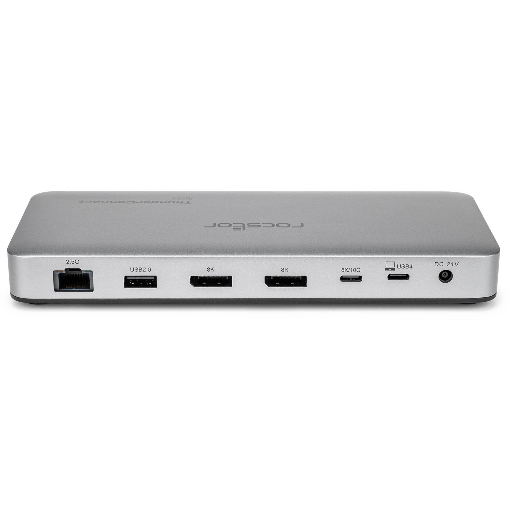 PREMIUM RD14 USB4 40G PORTABLE DOCK - USB4 TO DUAL DISPLAYPORT 8K, USB4 40GBPS, — view 3