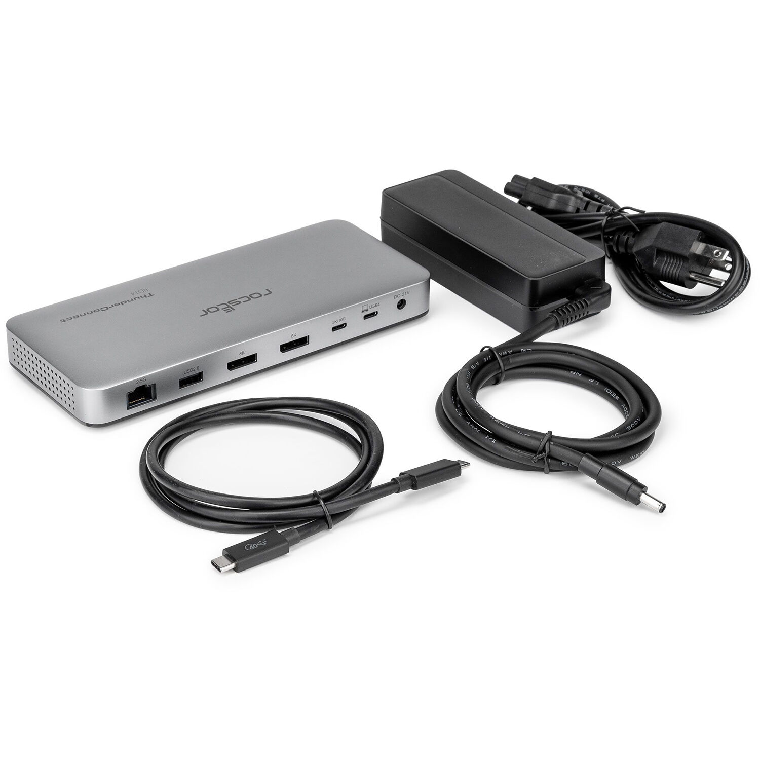 PREMIUM RD14 USB4 40G PORTABLE DOCK - USB4 TO DUAL DISPLAYPORT 8K, USB4 40GBPS, — view 8