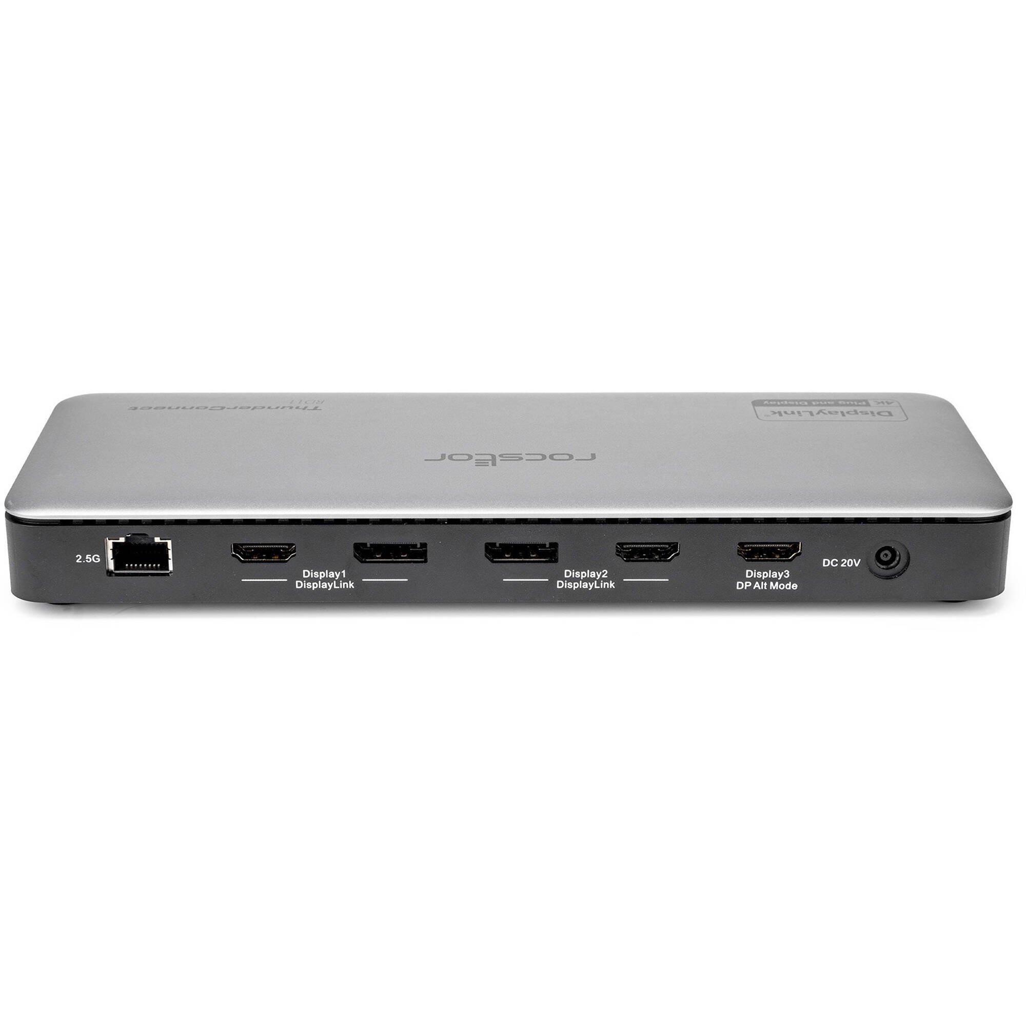 USB-C TRIPPLE DISPLAY RD11 DOCKING STATION - 3X HDMI 4K@60HZ, 2X DISPLAYPORT 4K/ — view 3