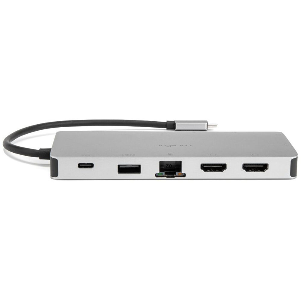 USB-C PORTABLE DOCK MULTIPORT ADAPTER 100W PD 2X HDMI 1X VGA 4X USB-A SD/TF GIGA — view 2
