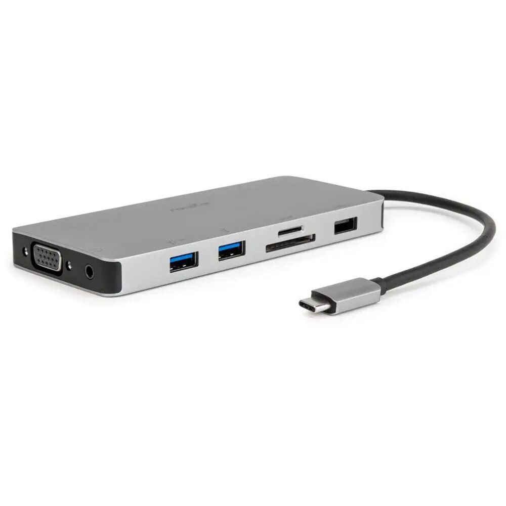 USB-C PORTABLE DOCK MULTIPORT ADAPTER 100W PD 2X HDMI 1X VGA 4X USB-A SD/TF GIGA — view 3