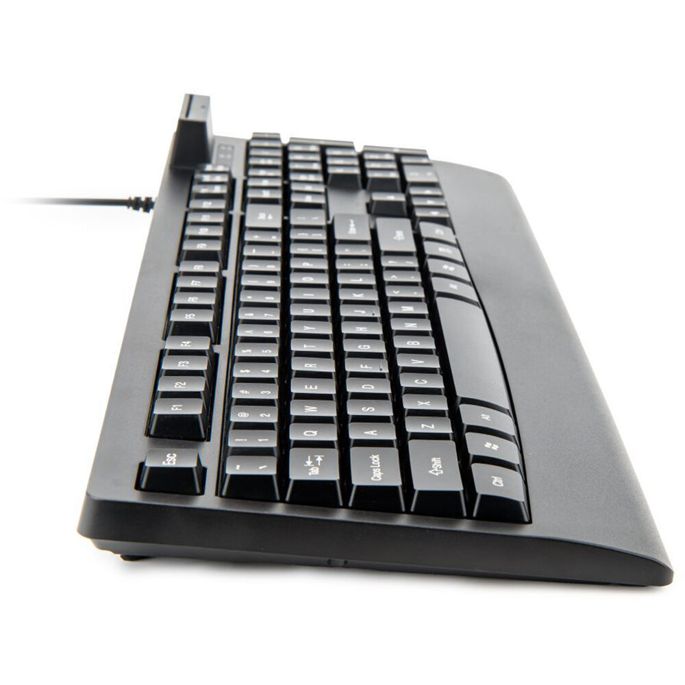 KS18 SECURITY USB KEYBOARD WITH BUILT-IN SMARTCARD READER - 104 KEYS - COMMON AC — view 3