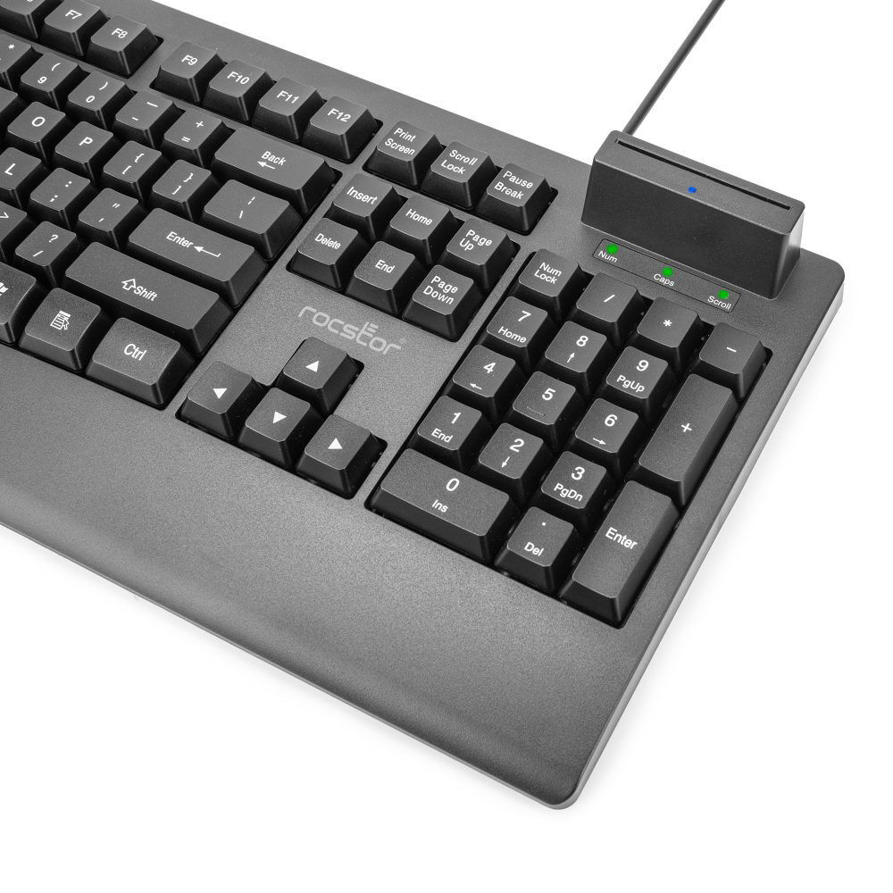 KS18 SECURITY USB KEYBOARD WITH BUILT-IN SMARTCARD READER - 104 KEYS - COMMON AC — view 6