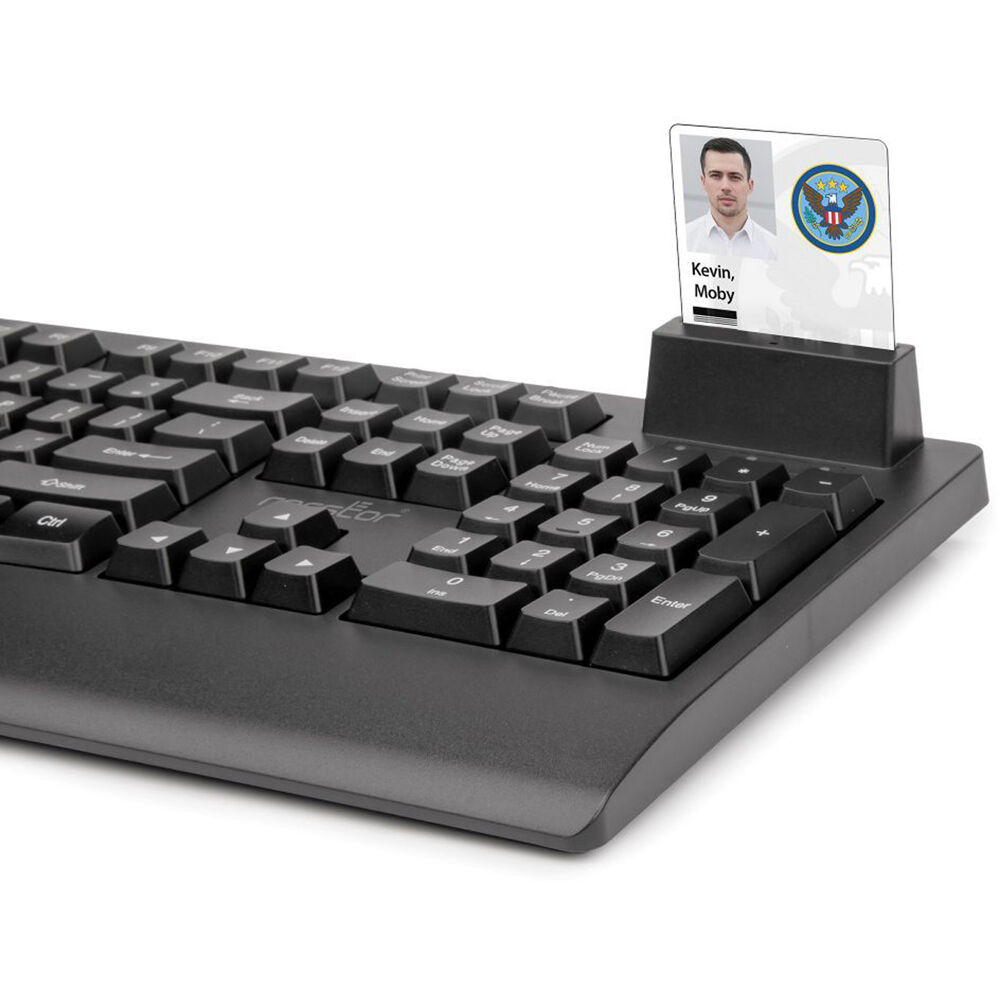 KS18 SECURITY USB KEYBOARD WITH BUILT-IN SMARTCARD READER - 104 KEYS - COMMON AC — view 7