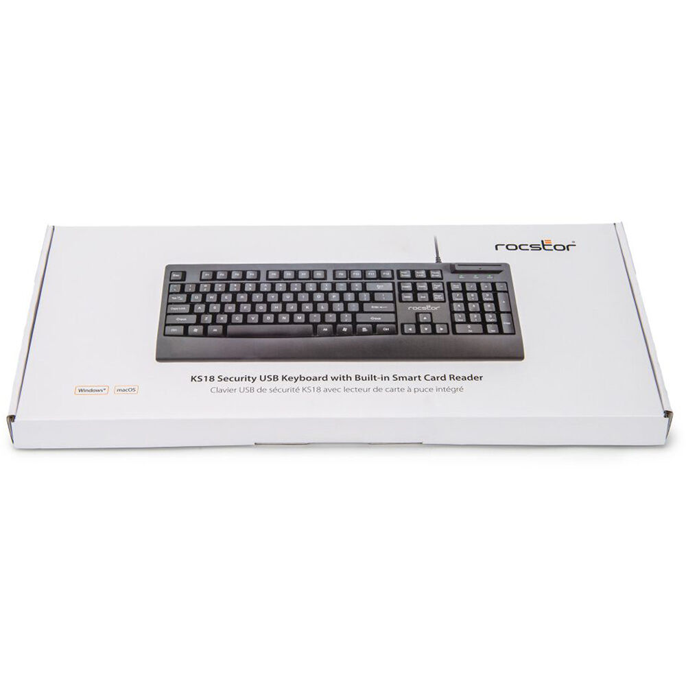KS18 SECURITY USB KEYBOARD WITH BUILT-IN SMARTCARD READER - 104 KEYS - COMMON AC — view 8