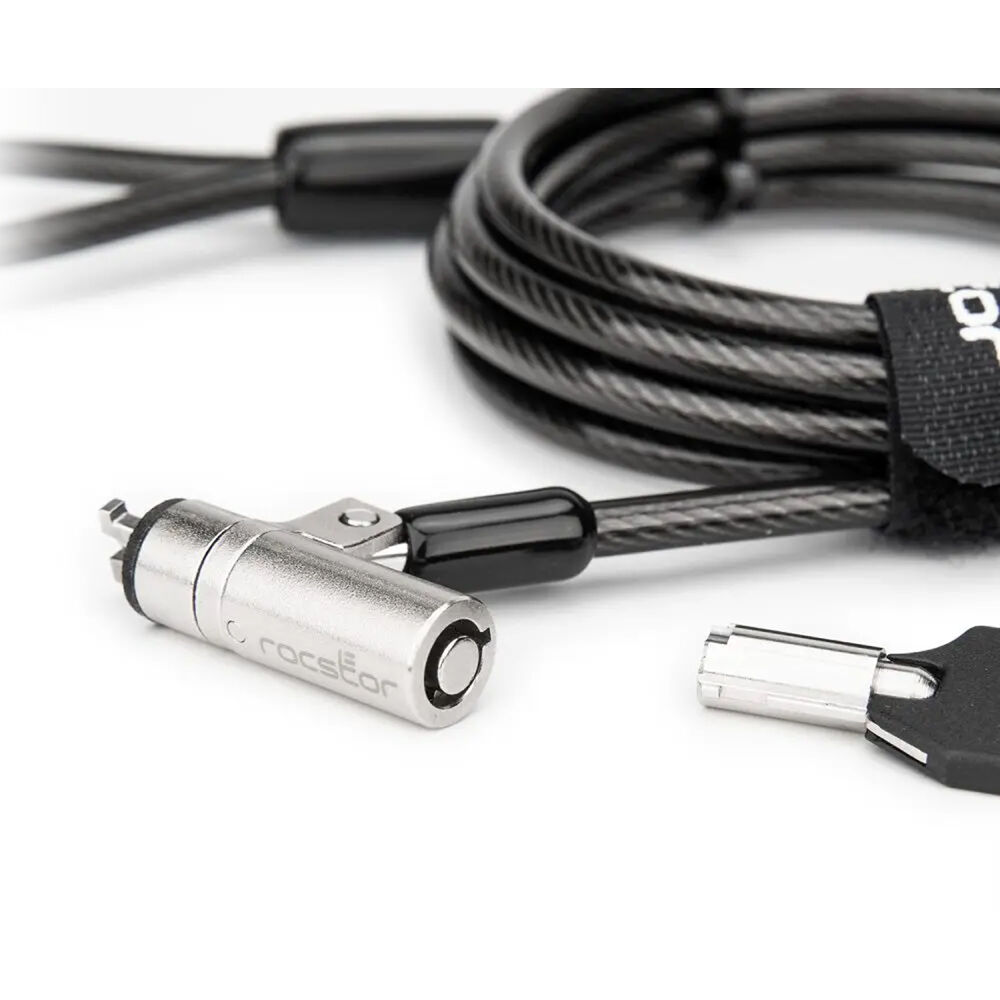 ROCBOLT N19 slim cable with keyed lock, slim nano-slot head, and 2 keys — view 5