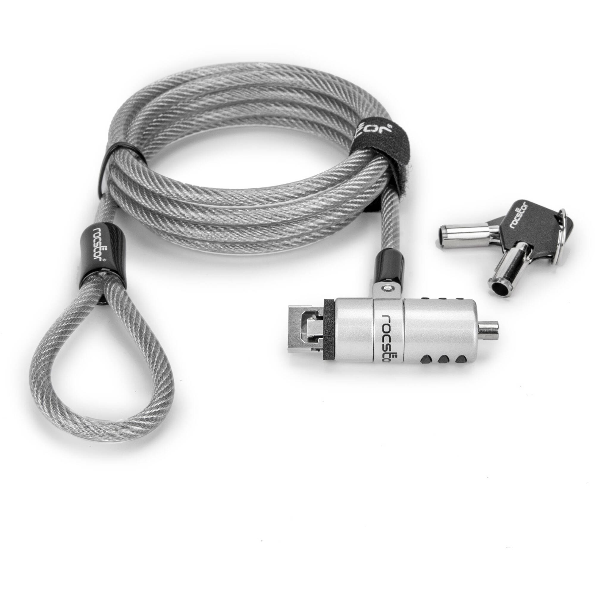 ROCBOLT USB security cable keyed lock for securing USB-connected devices in shared workspaces — view 2