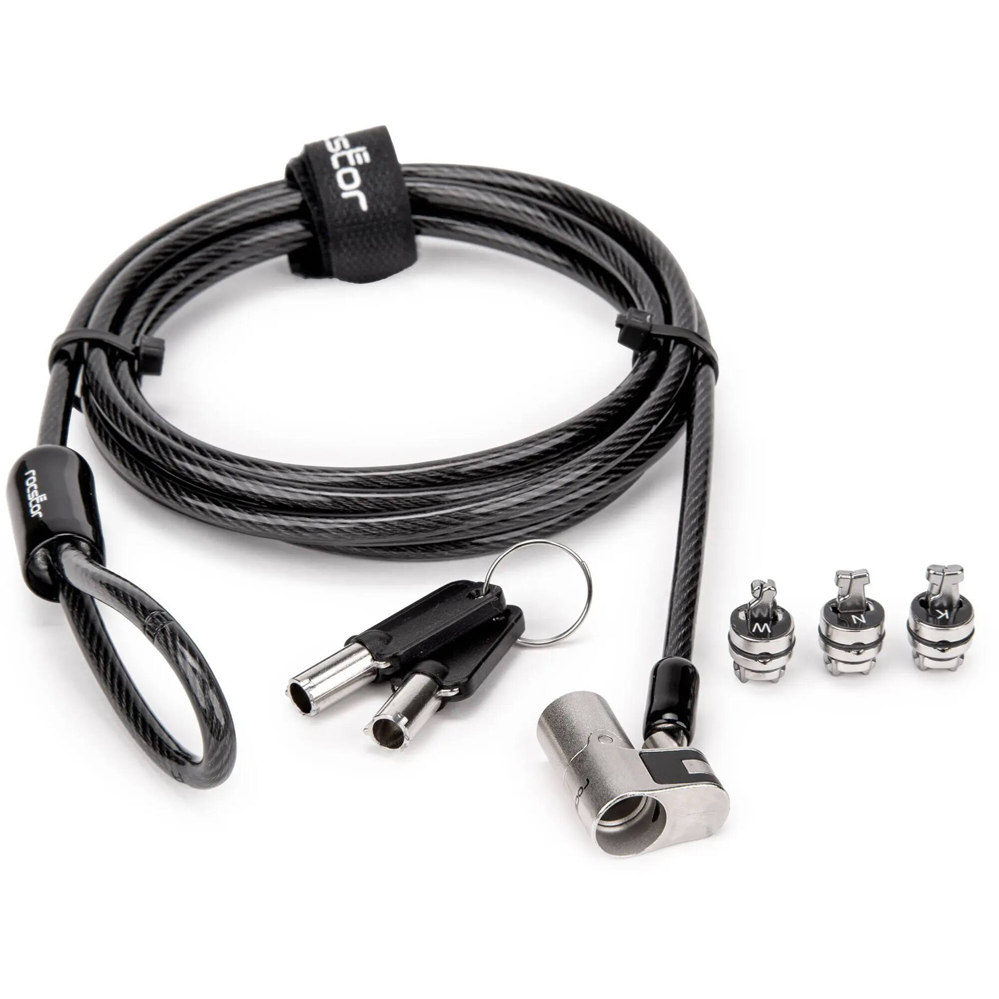 ROCBOLT universal keyed 3-in-1 laptop security lock for standard K-Slot and Nano devices — view 2