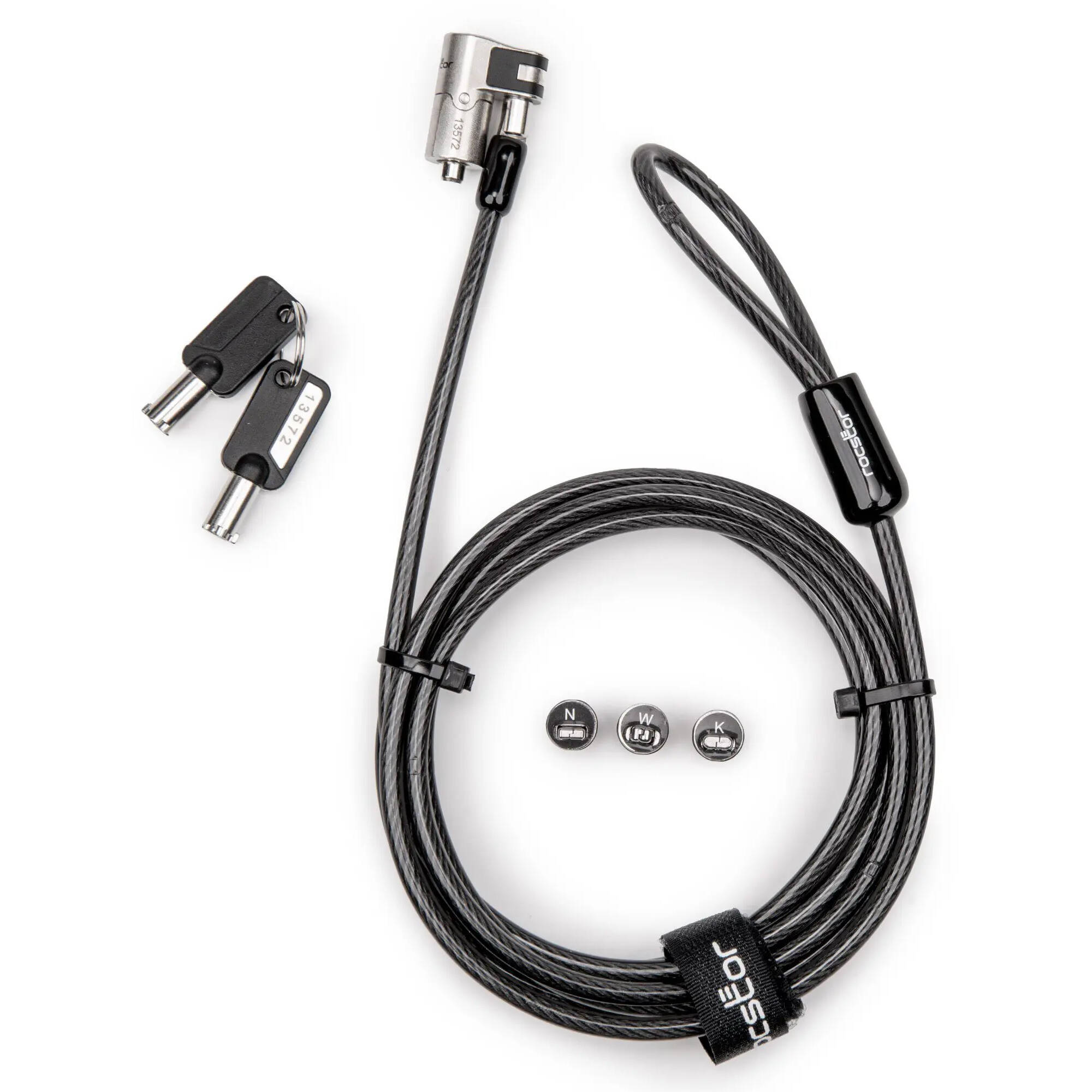 ROCBOLT universal keyed 3-in-1 laptop security lock for standard K-Slot and Nano devices — view 4