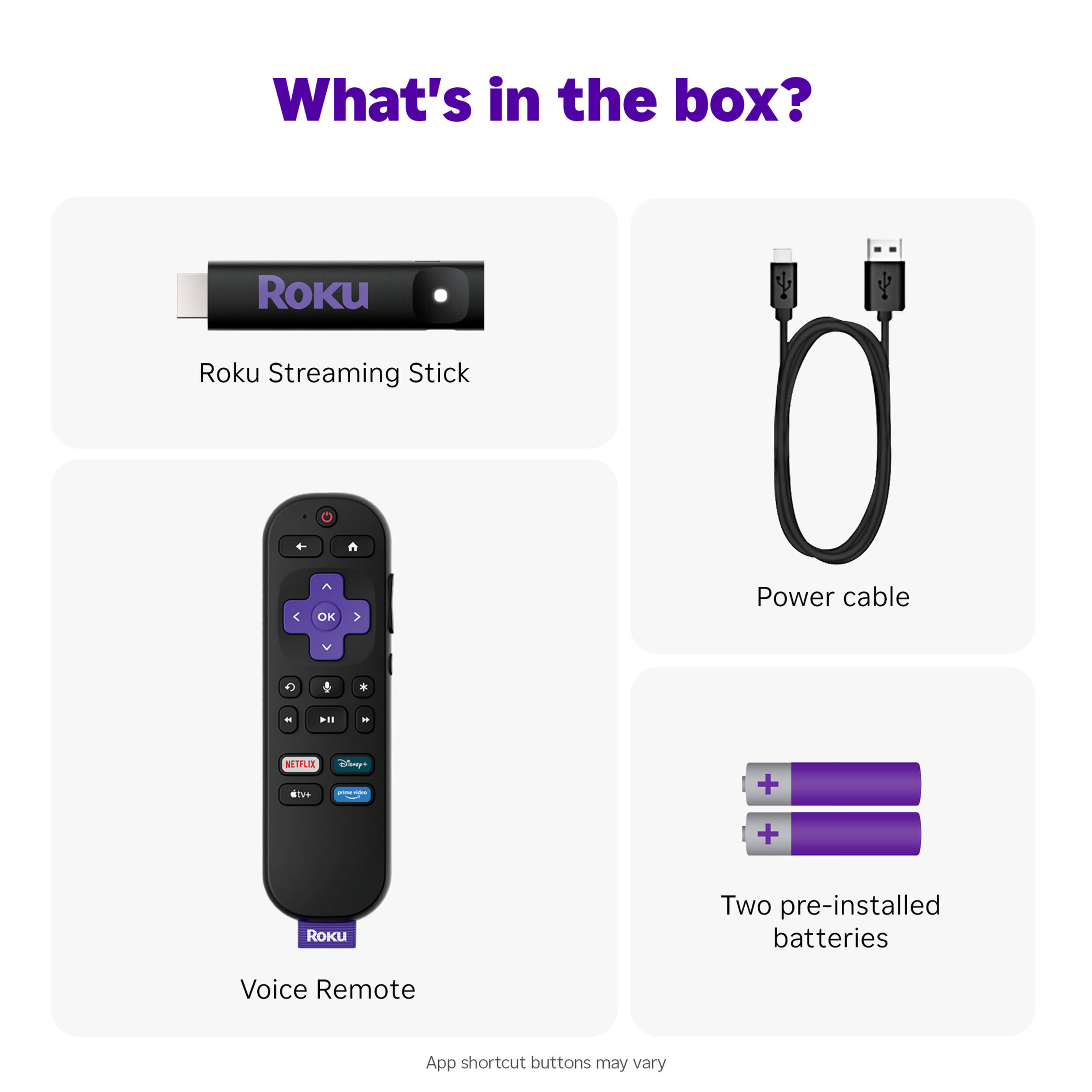 Roku Streaming Stick 3840R compact 4K HDR streaming device — view 12