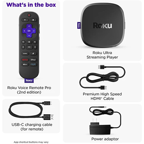 Roku Ultra 4850R streaming player for 4K playback with Ethernet and Dolby Atmos — view 9