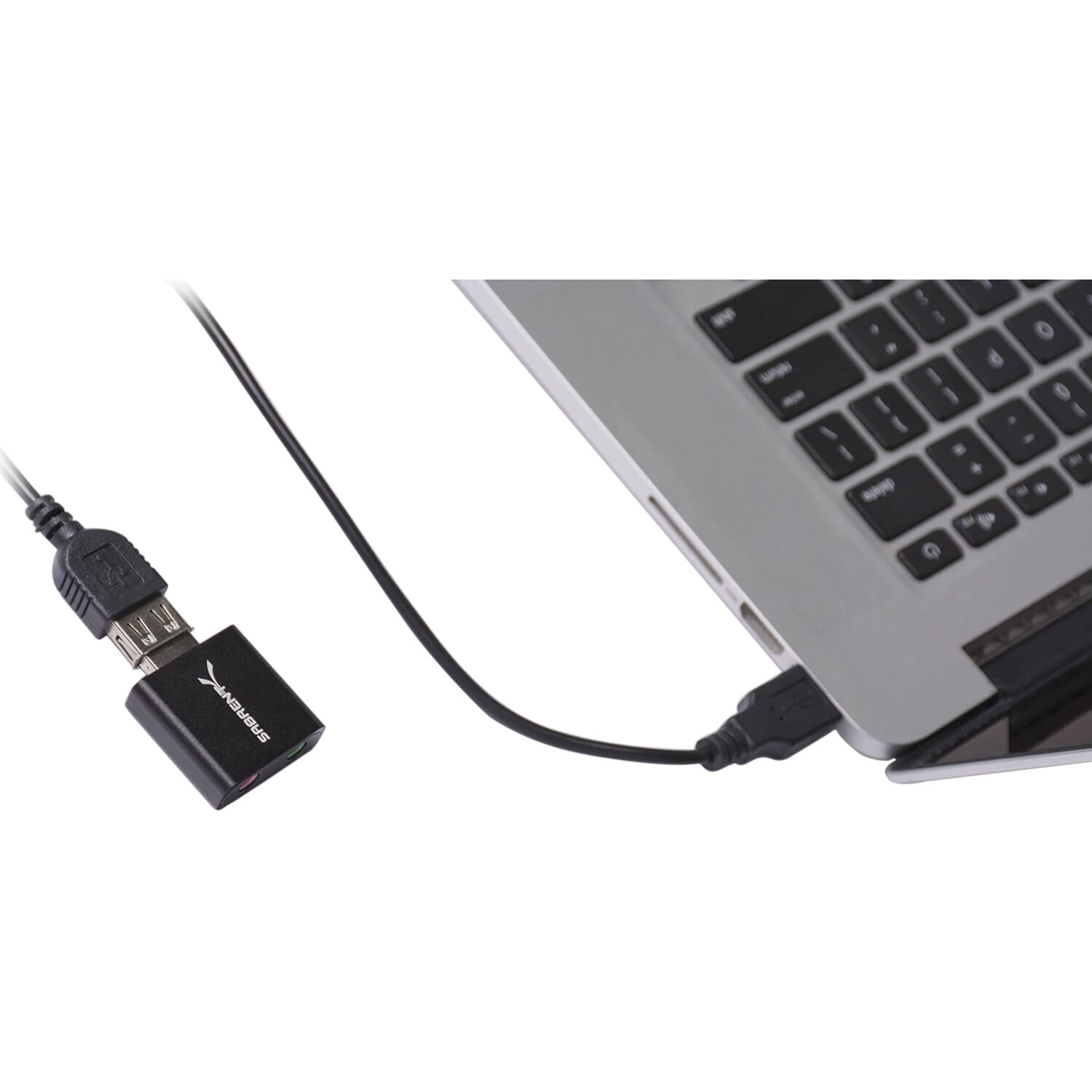 Sabrent AU-EMCB stereo sound adapter for Windows and Mac USB audio accessory — view 4