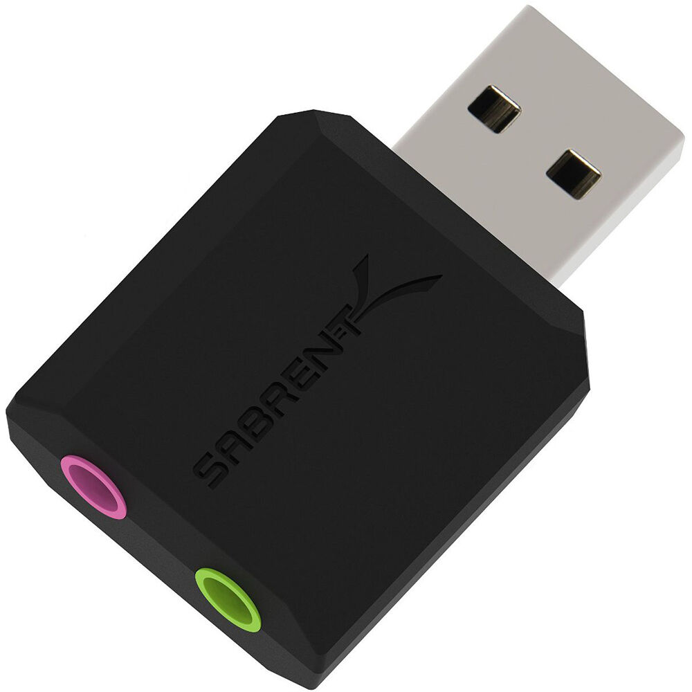 SABRENT USB EXTERNAL STEREO ADAPTER FOR PC — view 3