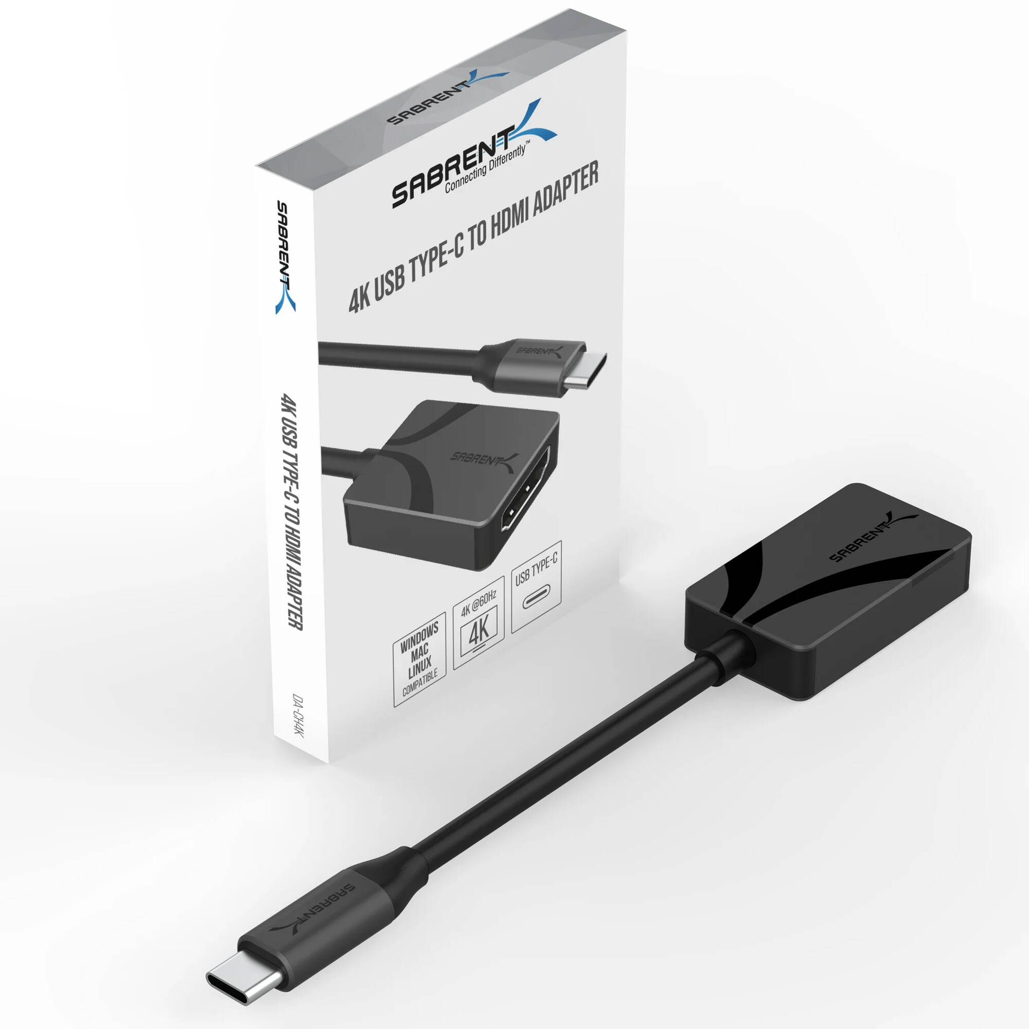 Sabrent DA-CH4K USB-C to 4K HDMI adapter for external display connection — view 8