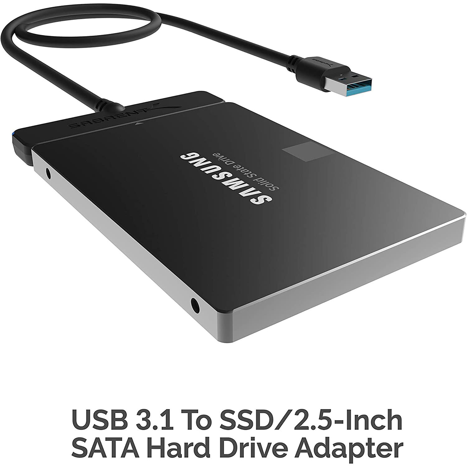 SABRENT USB-A 3.1 TO 2.5IN SSD SATA HARD DRIVE ADAPT — view 2