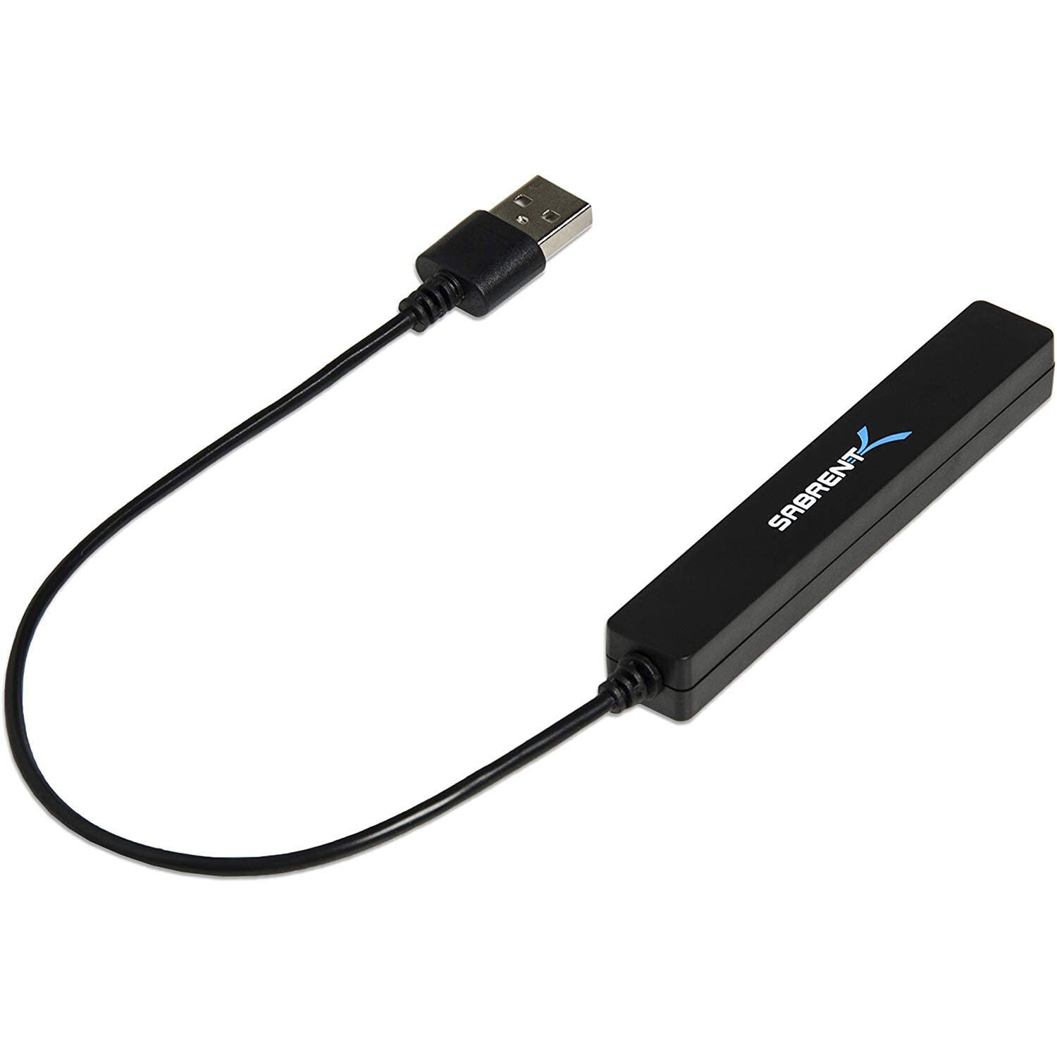 Sabrent HB-MCRM slim 4-port USB 2.0 hub for PC peripheral expansion — view 2