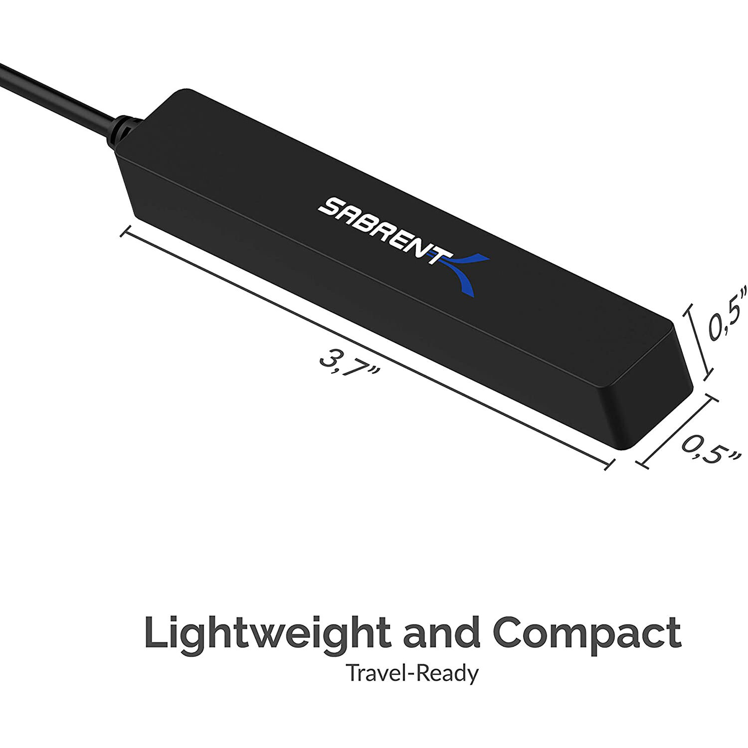 Sabrent HB-MCRM slim 4-port USB 2.0 hub for PC peripheral expansion — view 8