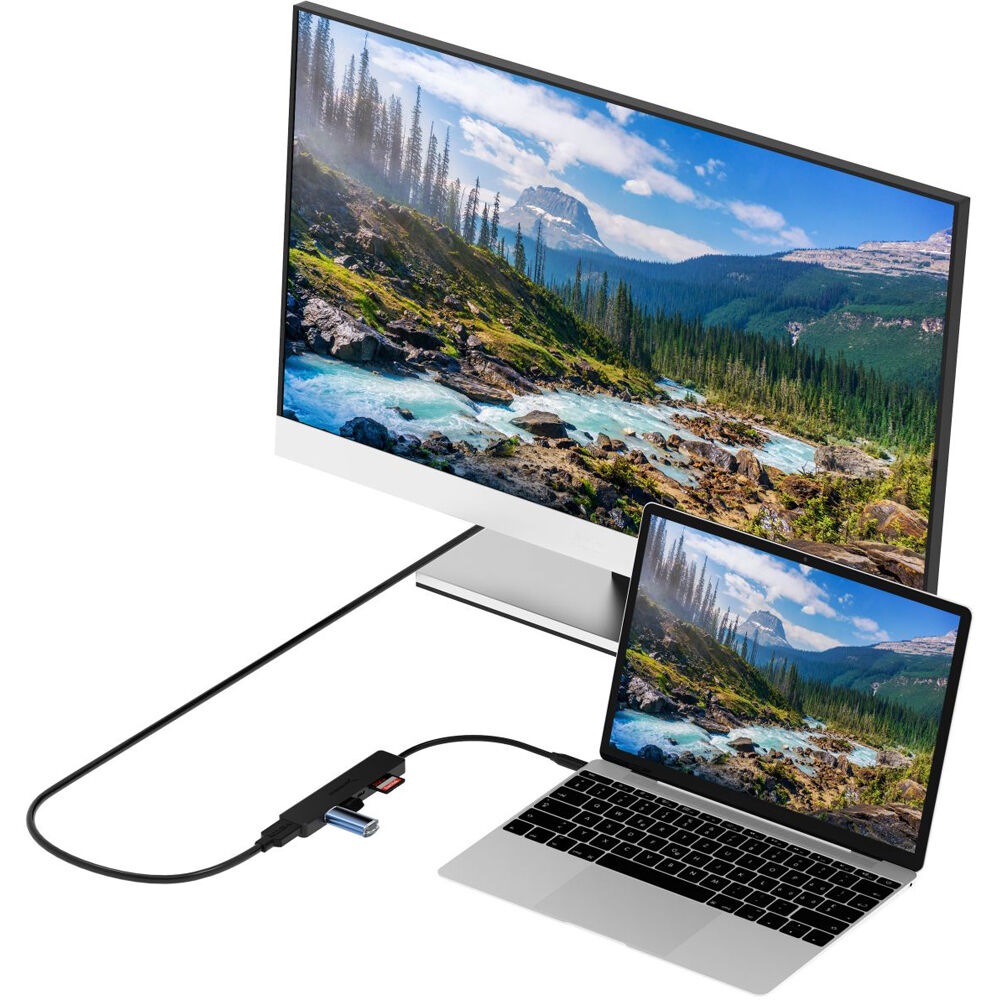 SABRENT USB TYPE-C HUB 4K HDMI PD SD/MICROSD — view 6