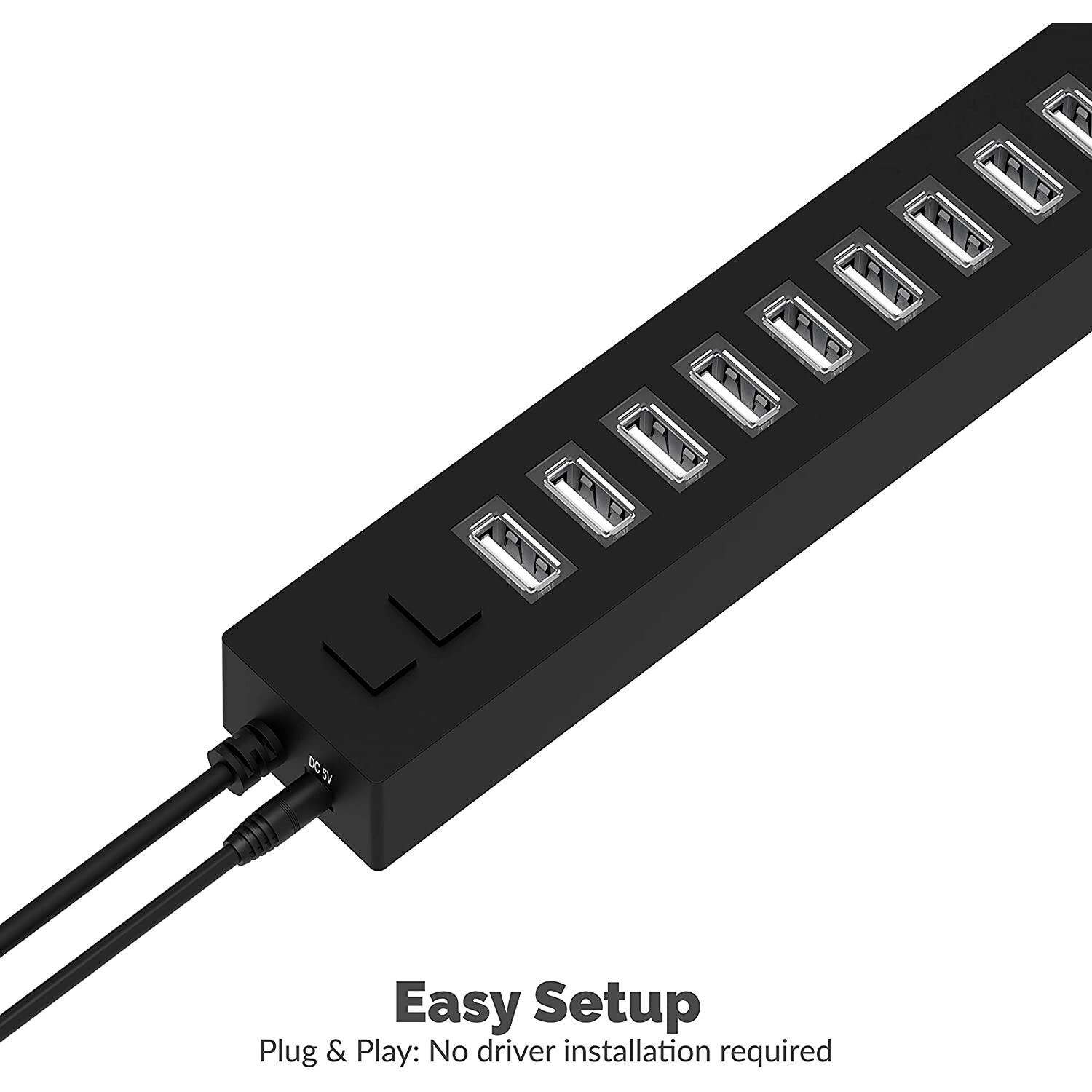 SABRENT HB-U14P 13-port USB 2.0 powered hub with AC power — view 2
