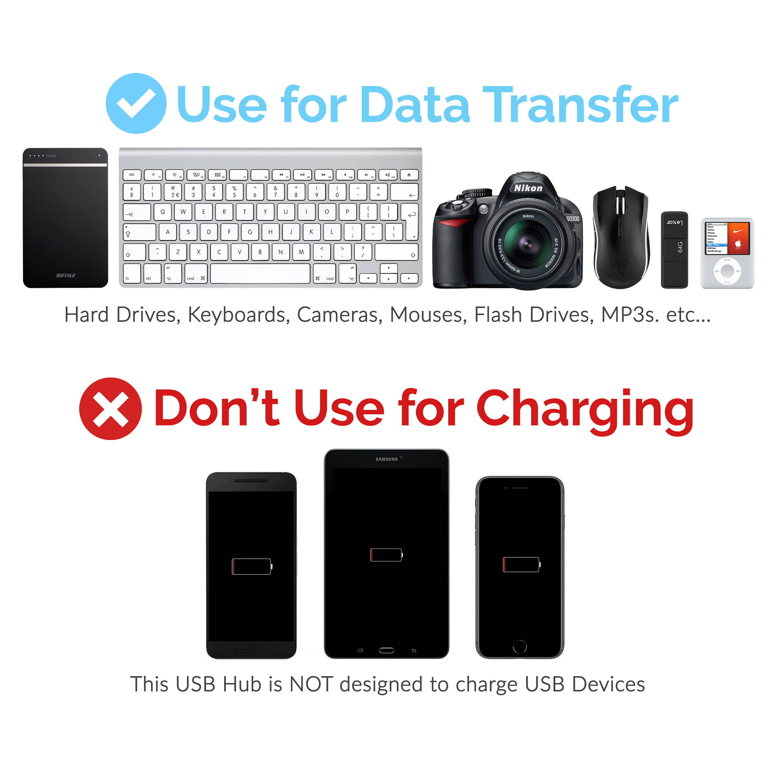 SABRENT USB 3.0 HUB W/ POWER SWITCHES — view 8