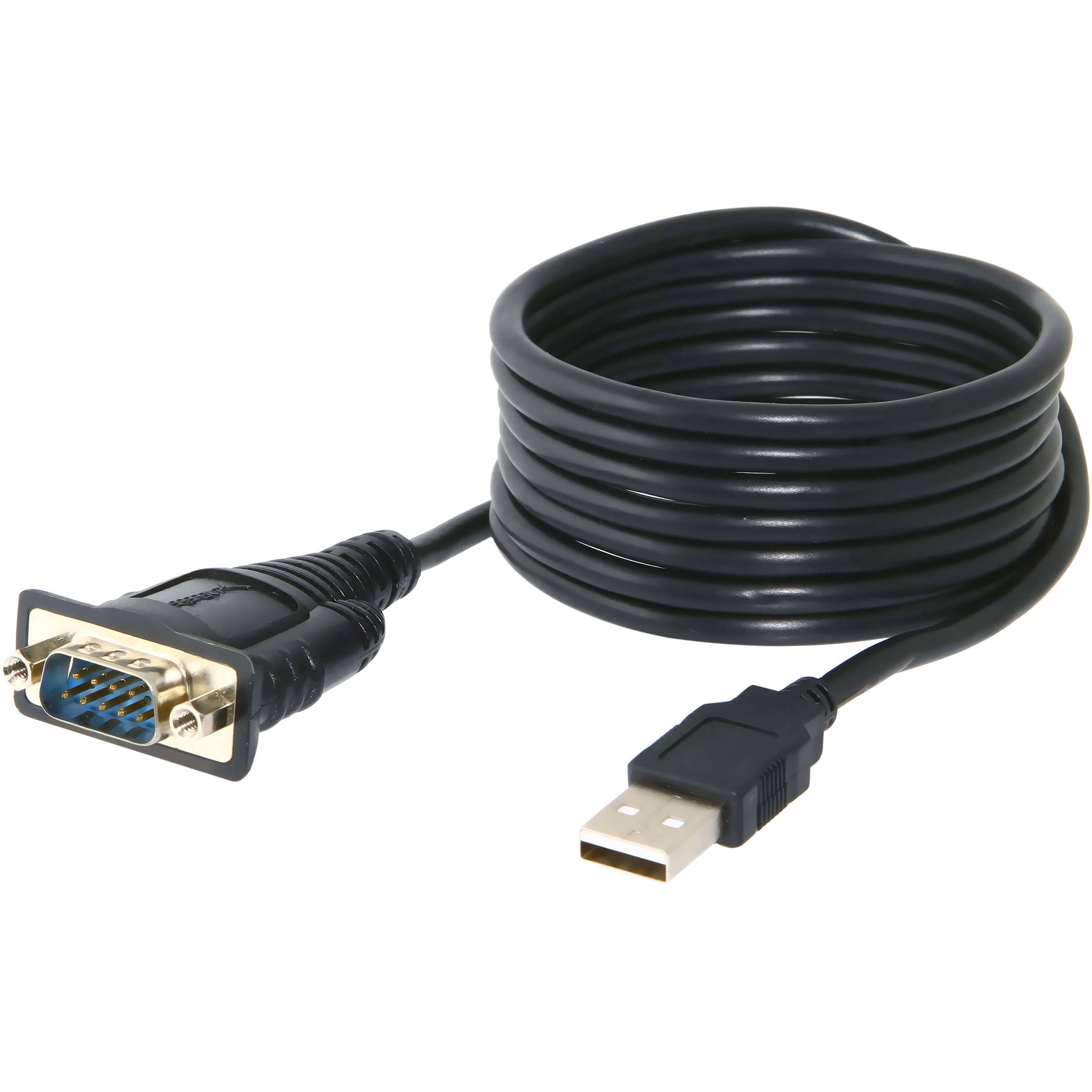 SABRENT 6FT USB SERIAL DB9 CABLE 6 FTDI CHIPSET THUMBSCREWS — view 3