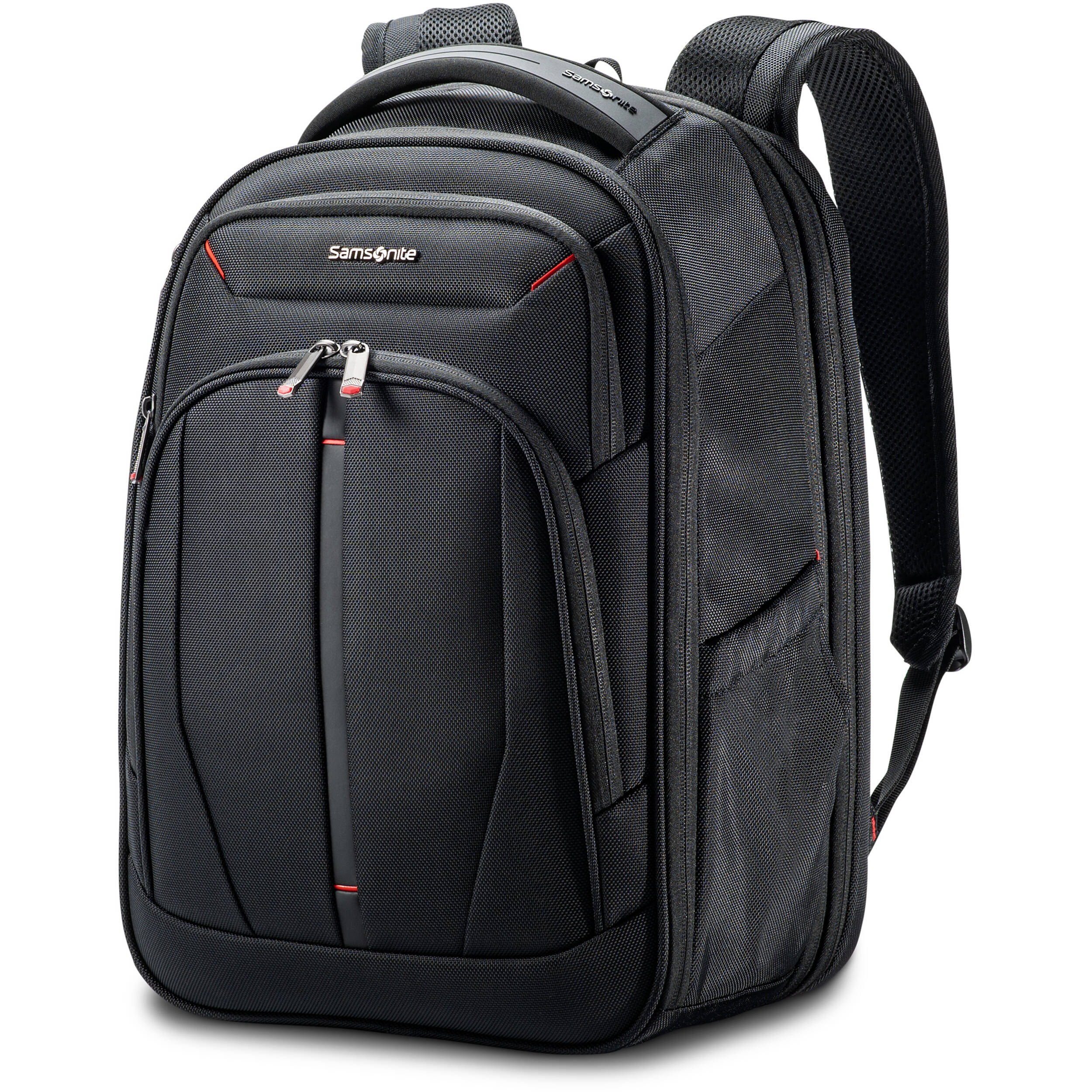 Samsonite XENON 4 Large Expandable Backpack in black for business travel and commuting — view 2