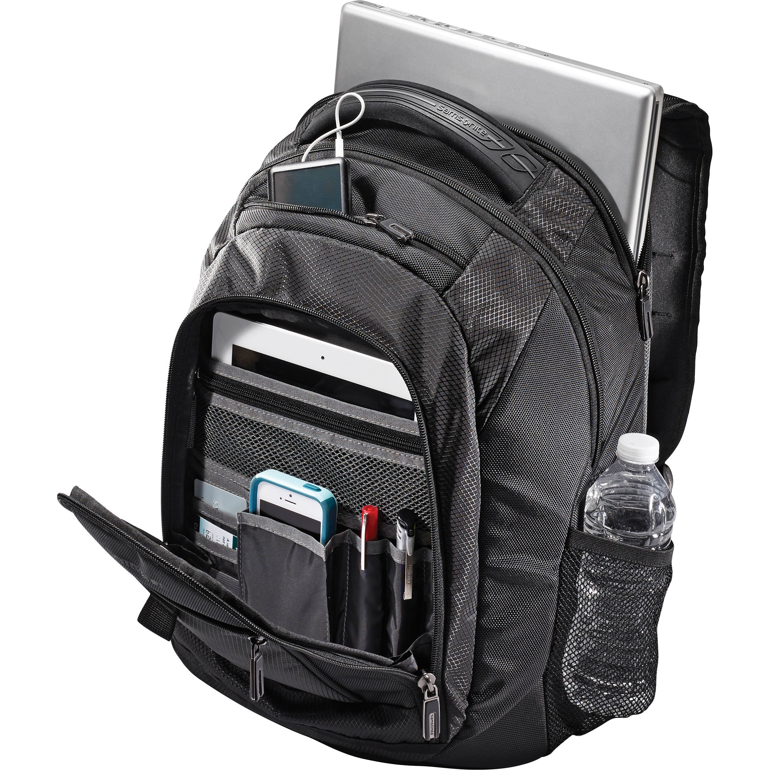 17" TECTONIC 2 LARGE BACKPACK, BLK/BLK — view 3