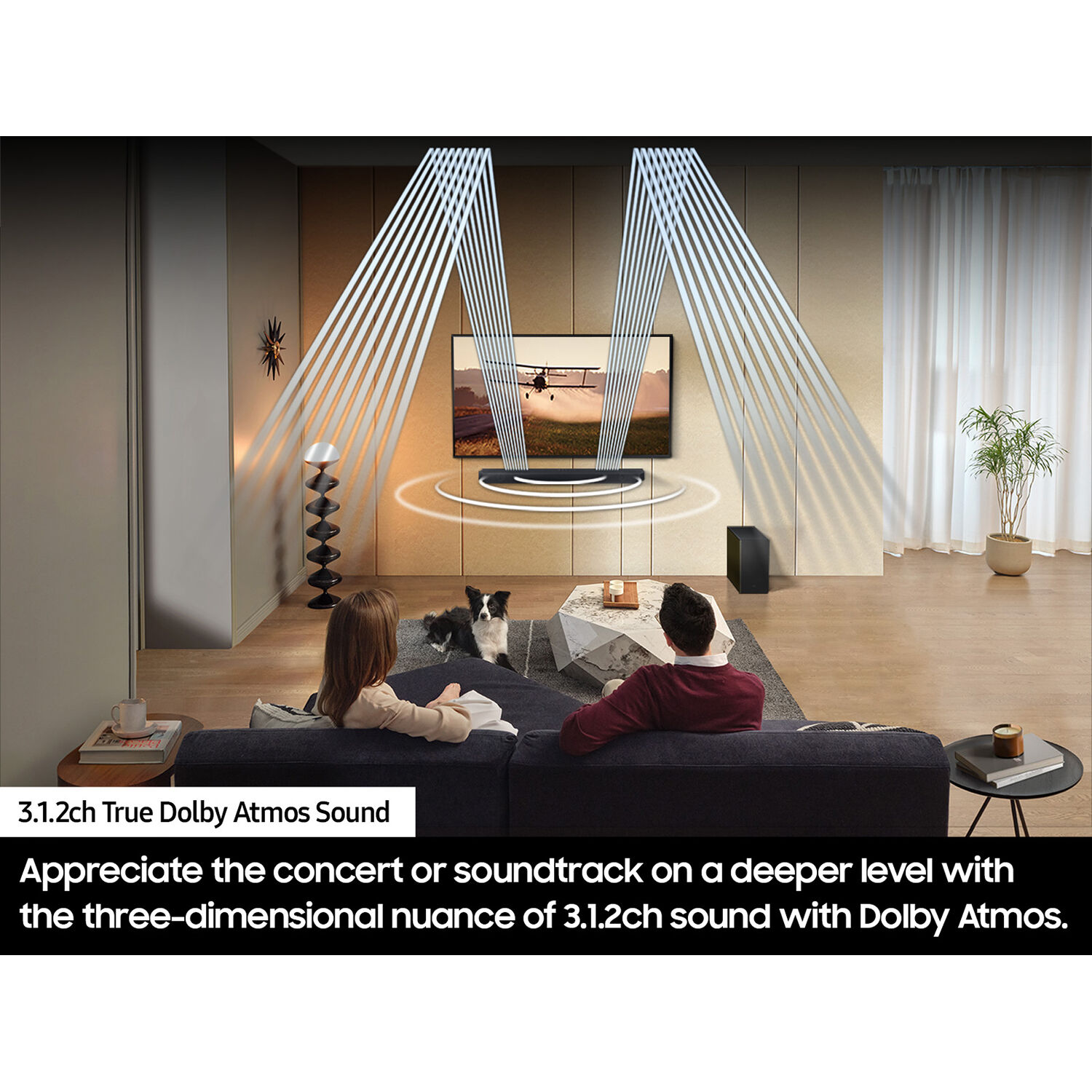Samsung HW-S800D/ZA 3.1.2-channel 330W wireless soundbar in Titan Black — view 10