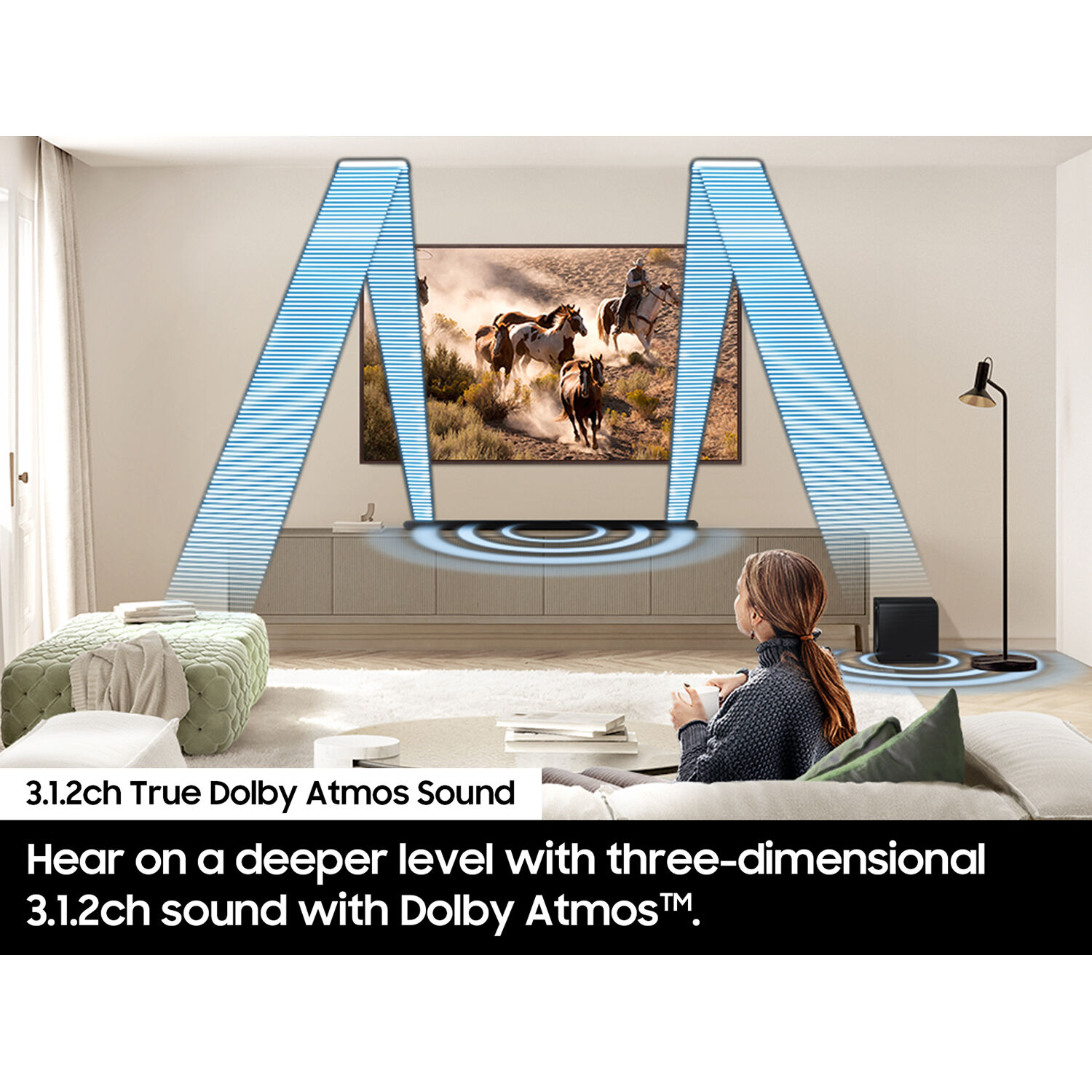 Samsung HW-S800D/ZA 3.1.2-channel 330W wireless soundbar in Titan Black — view 12