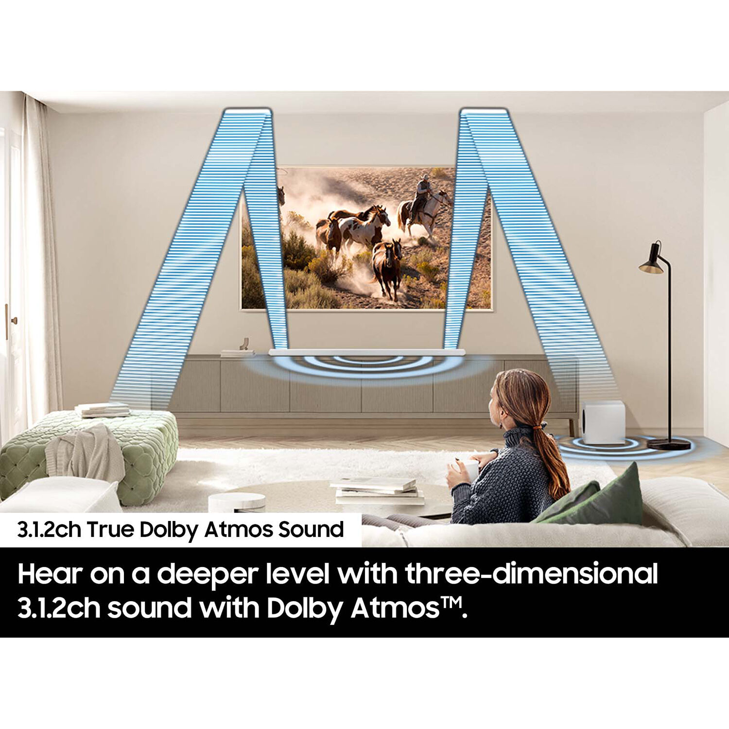 Samsung HW-S801D/ZA white 3.1.2-channel 330W wireless soundbar — view 6